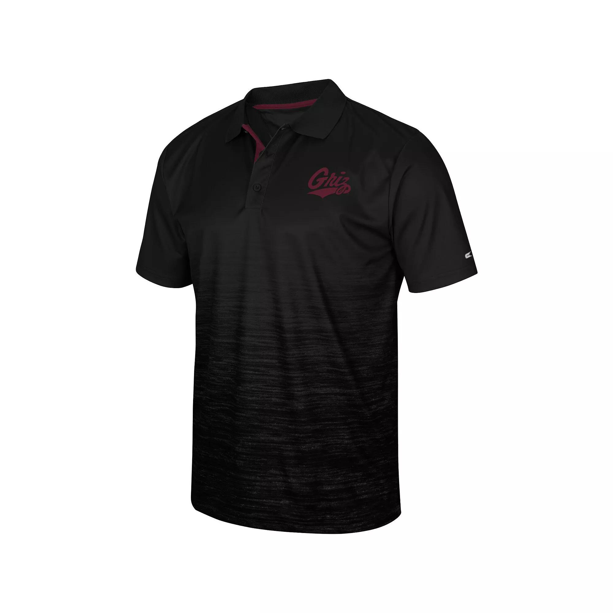 Men's Colosseum Black Montana Grizzlies Marshall Polo,  Product Image