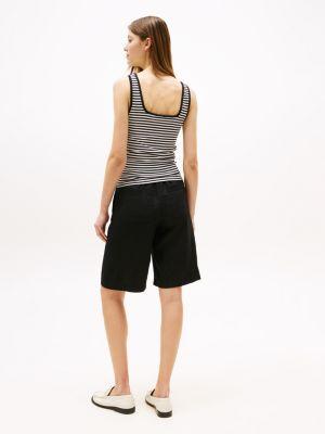 Striped Ribbed Tank Top Product Image