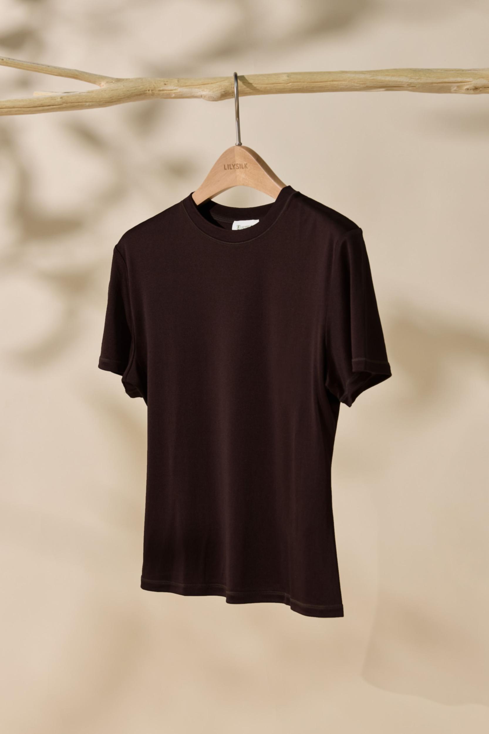 Slim Fitted Silk Jersey Tee Product Image