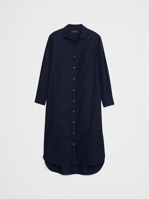 Midi Poplin Shirtdress Product Image