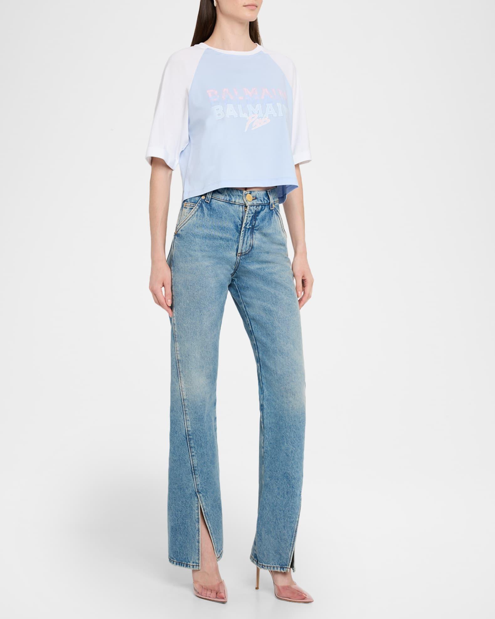 Cropped Paris Logo T-Shirt Product Image