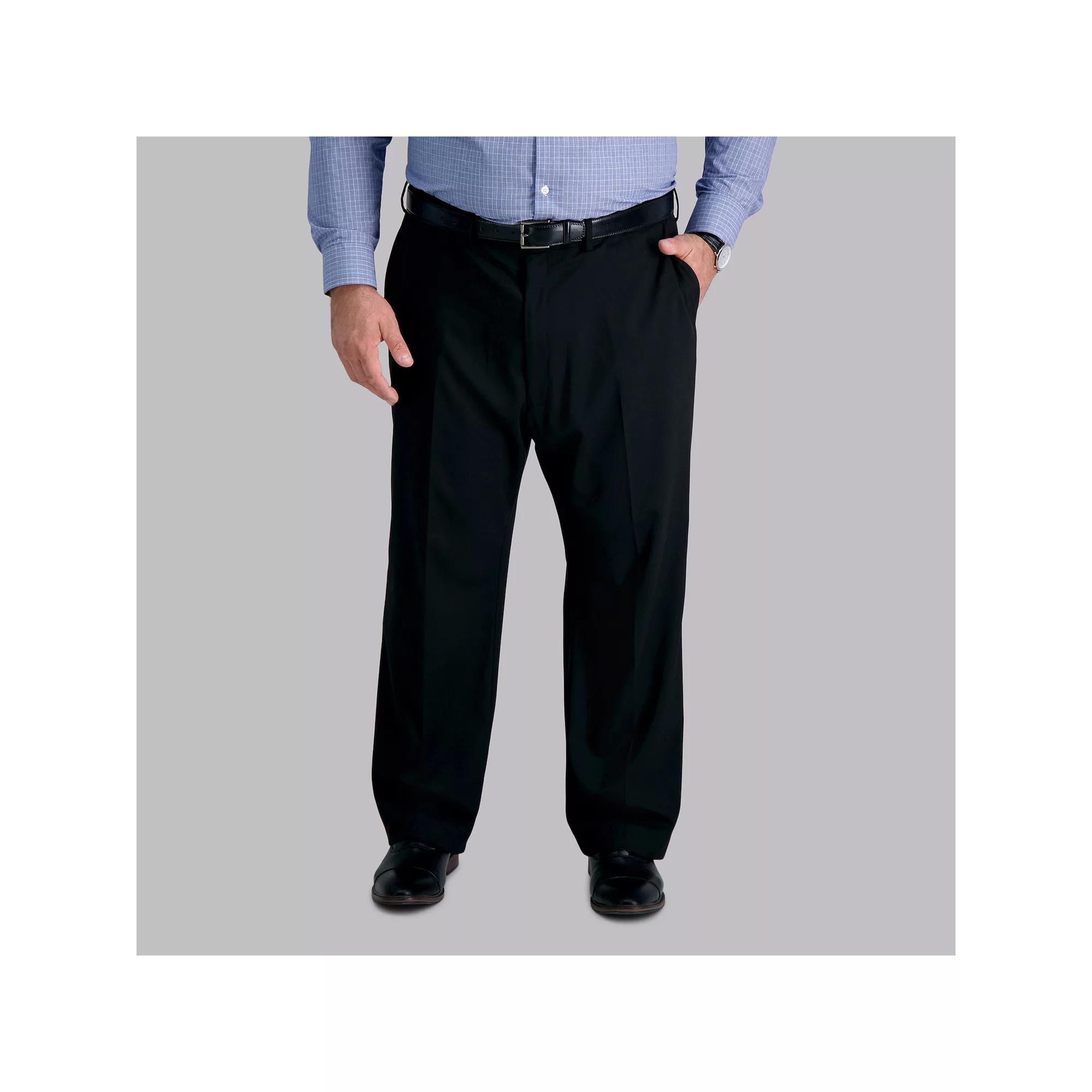 Big & Tall J.M. Haggar Premium Classic-Fit Sharkskin Stretch Flat-Front Suit Pants, Men's,  Product Image