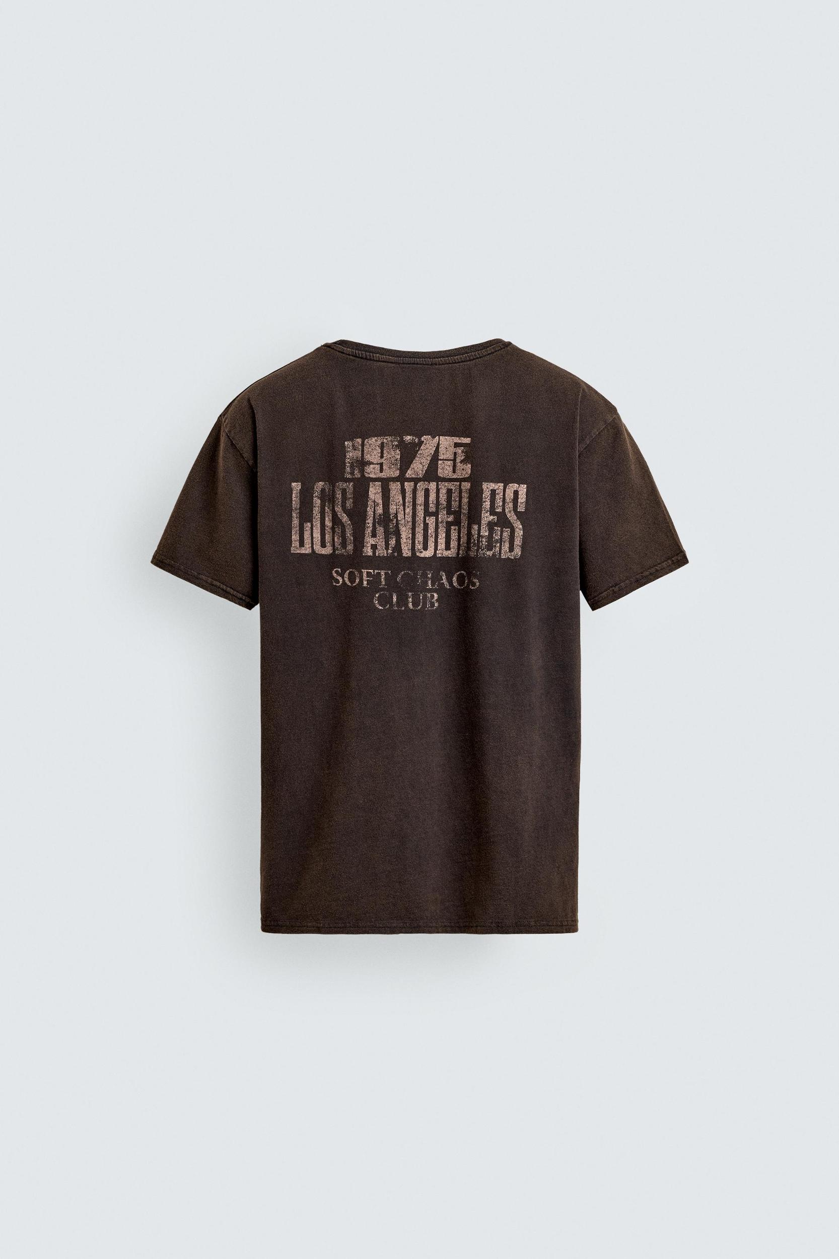 WASHED TEXT PRINT T-SHIRT Product Image