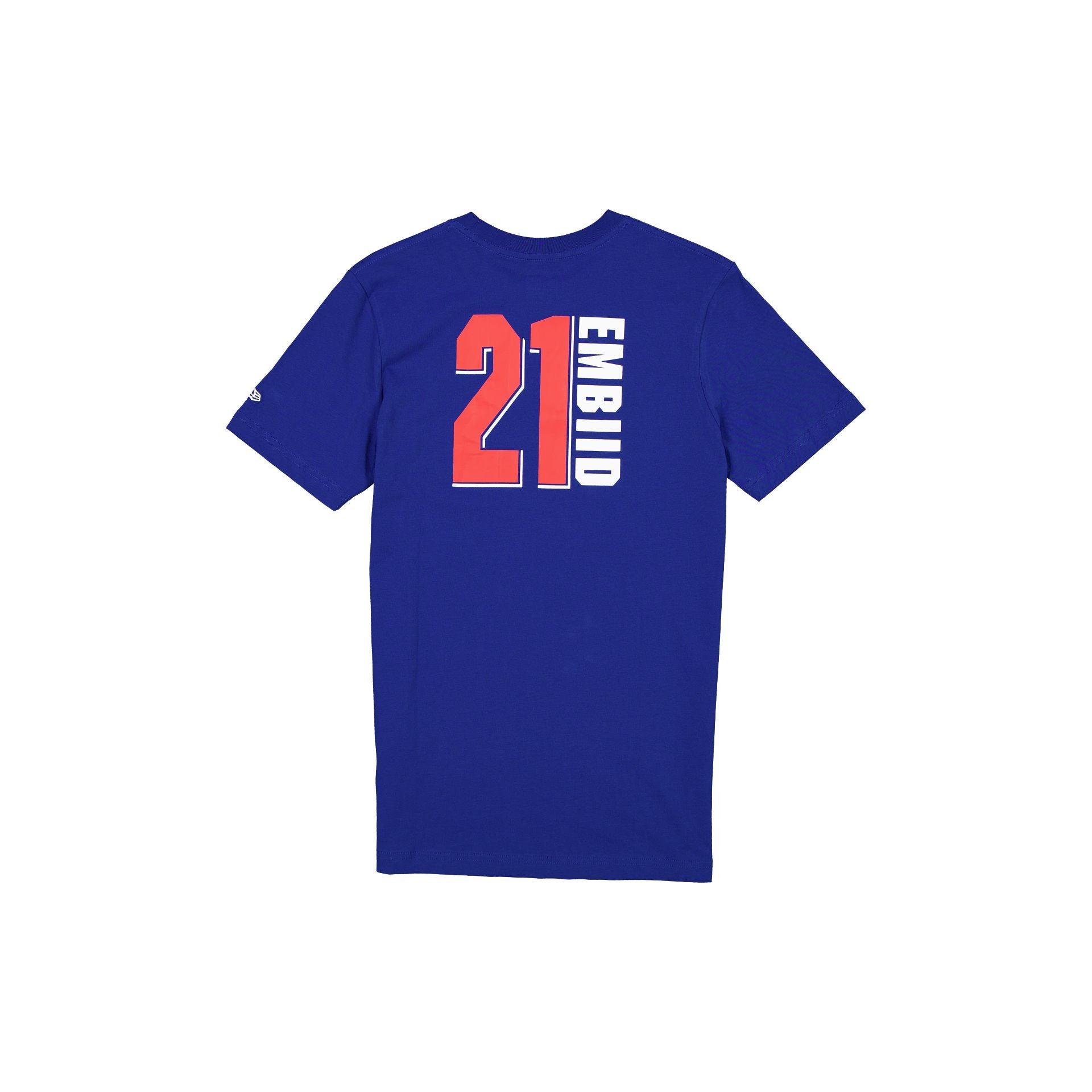 Philadelphia 76ers Name & Number Joel Embiid T-Shirt Male Product Image