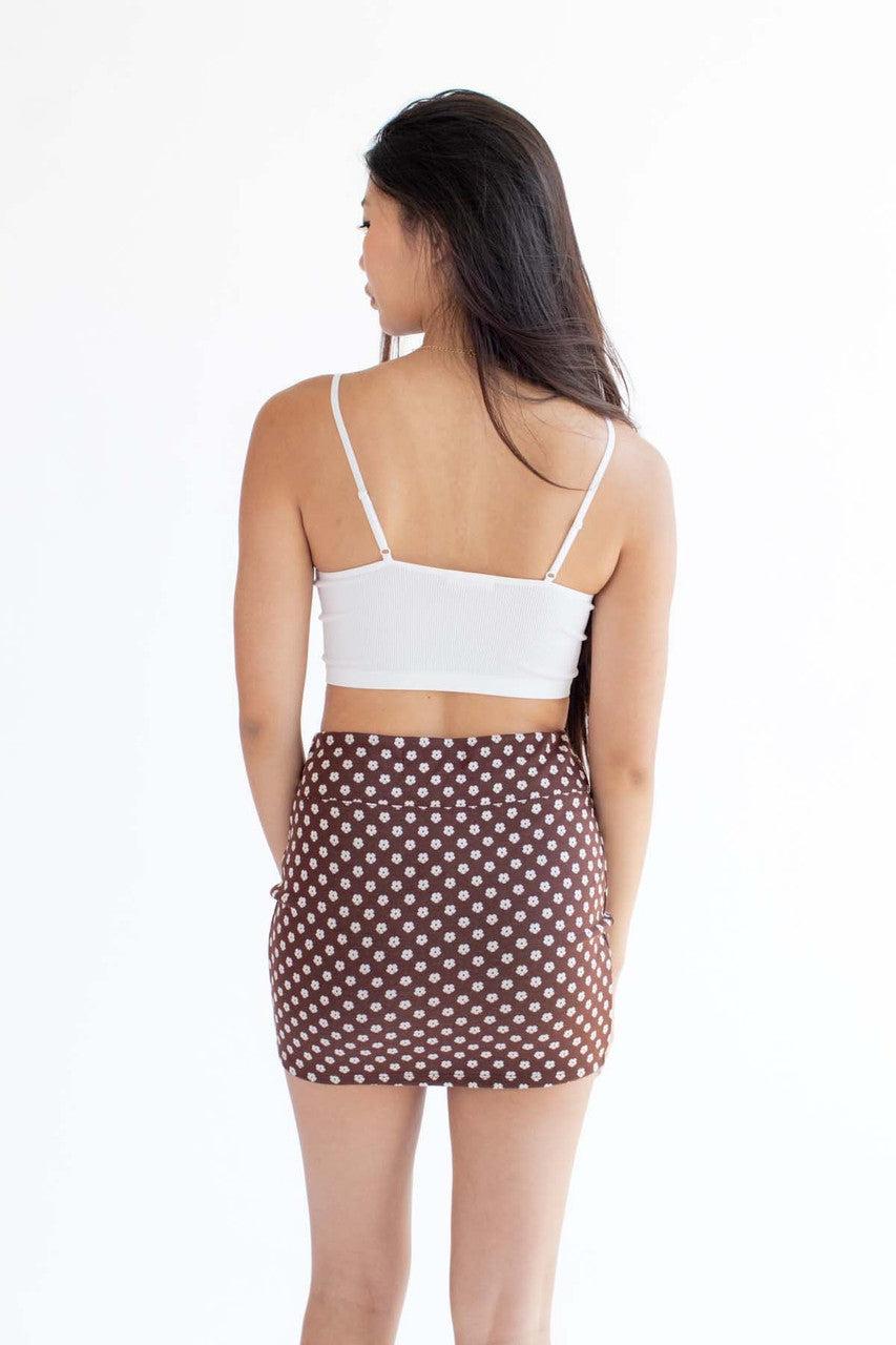 White Lace Inset Seamless Cami Product Image