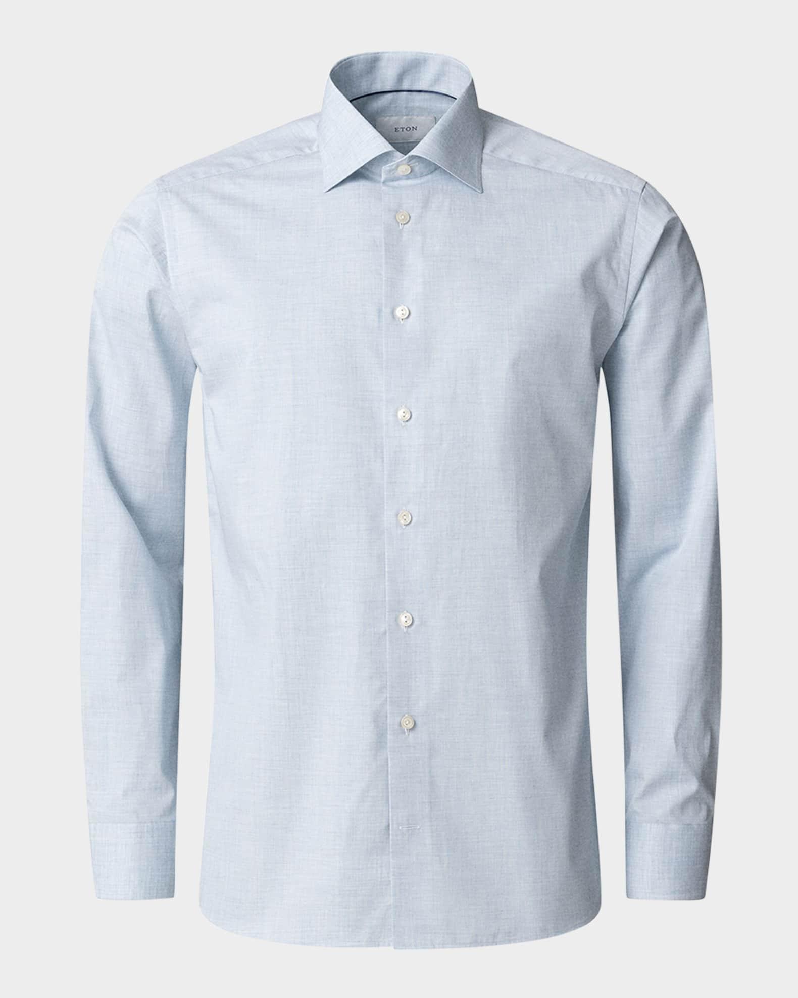 Men's Organic Cotton Twill Slim-Fit Dress Shirt Product Image