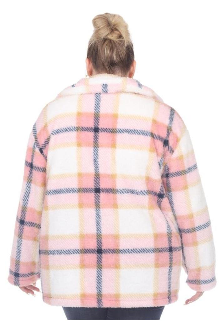 Plus Size Plaid Shacket Product Image