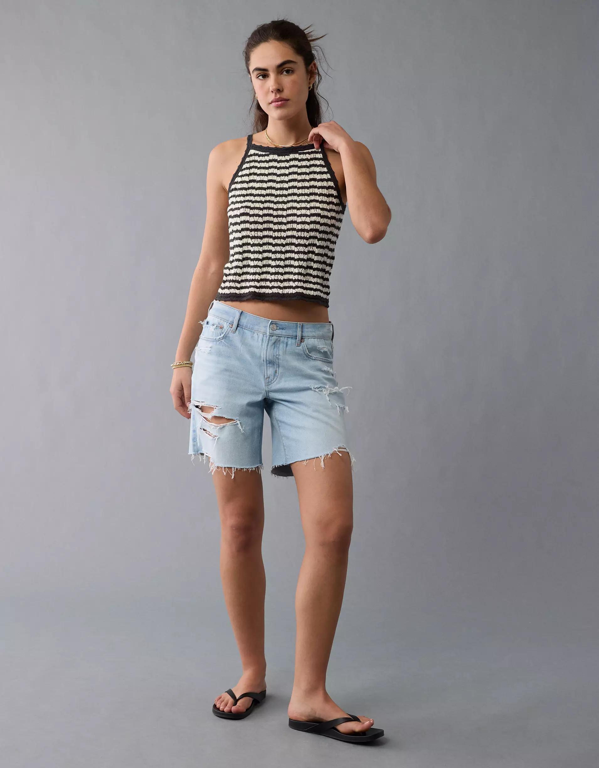 AE High Neck Crochet Tank Top Product Image