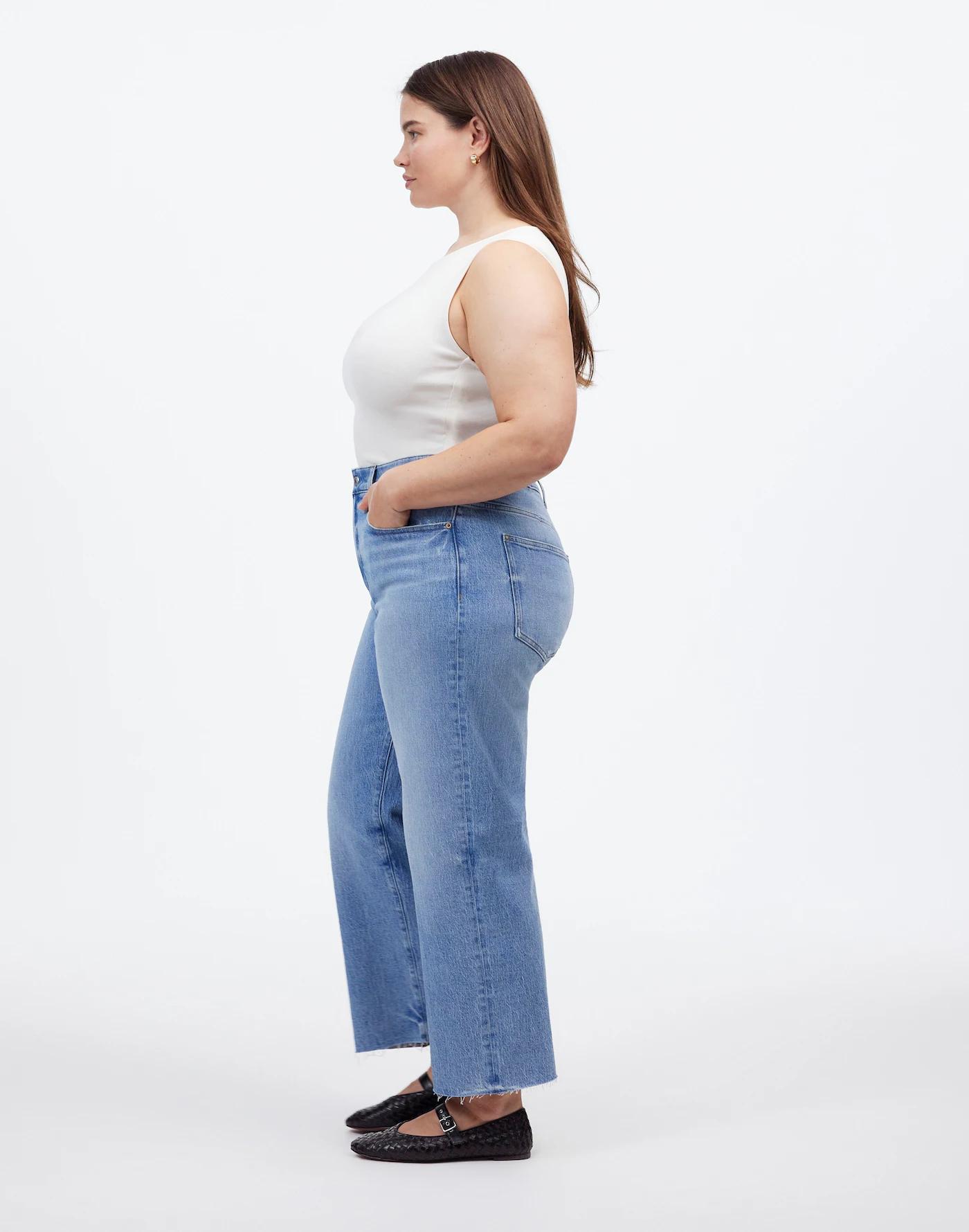 The Plus Perfect Vintage Wide-Leg Crop Jean Product Image