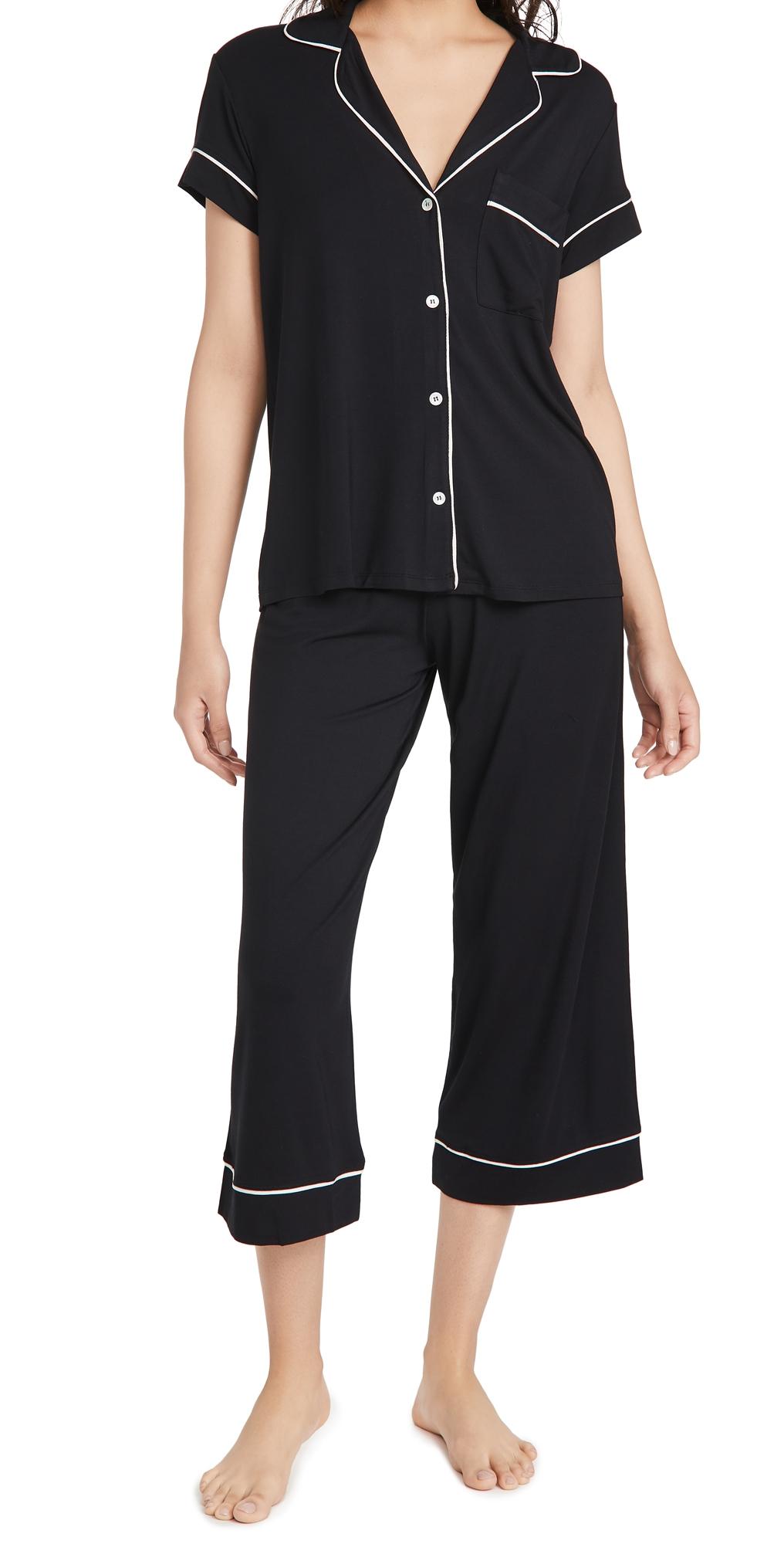 Eberjey Gisele Short Sleeve Crop Pajama Set Product Image