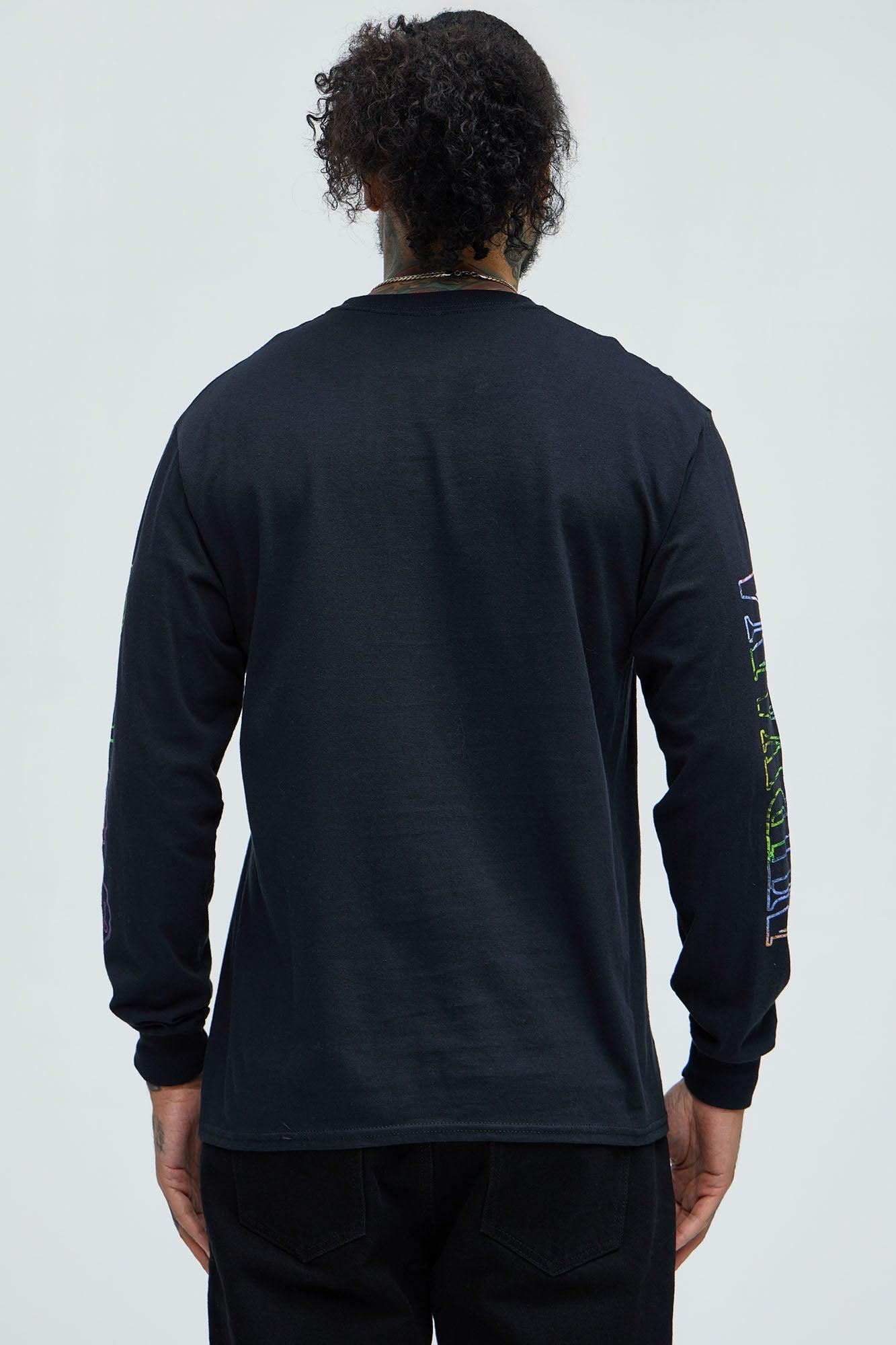 Nirvana Smiley Face Long Sleeve Tee - Black Product Image