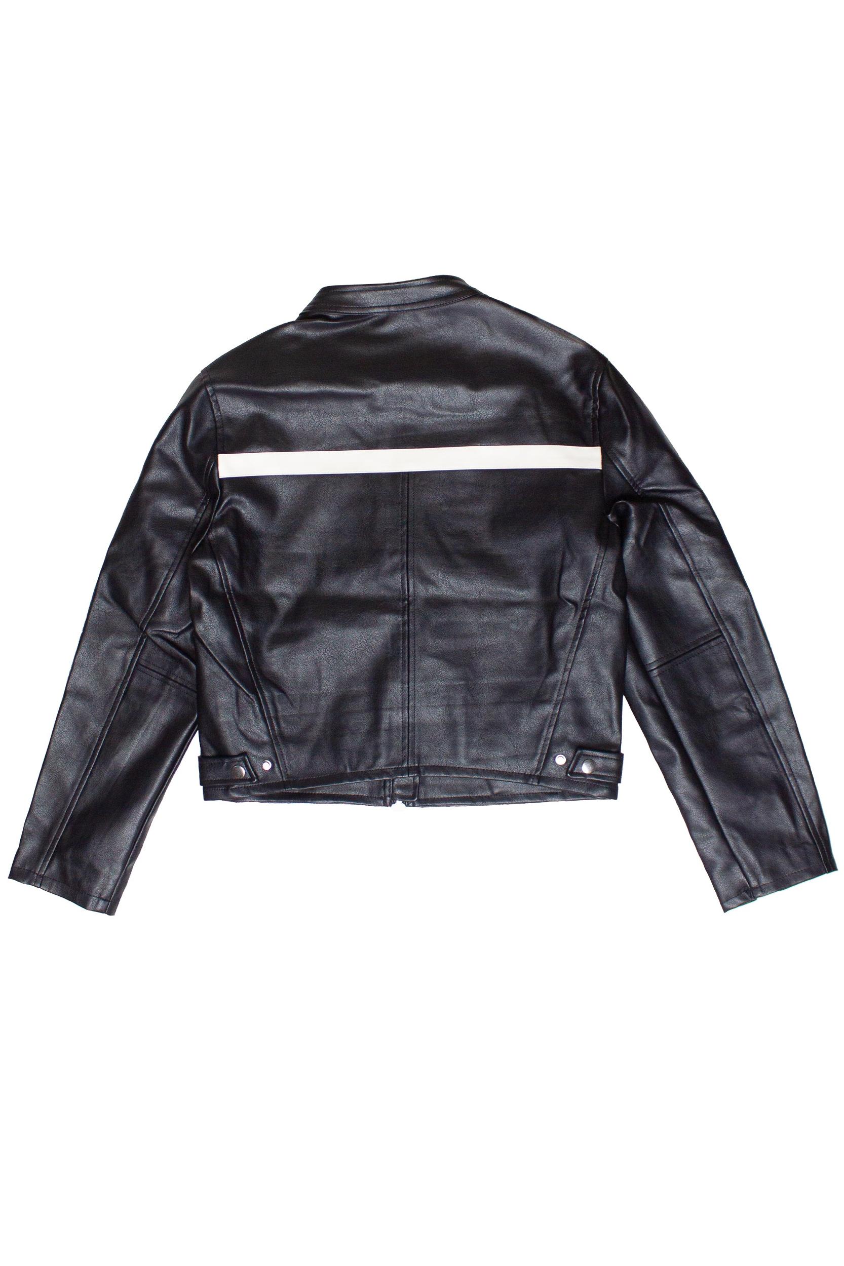 Stripe Moto Jacket Product Image