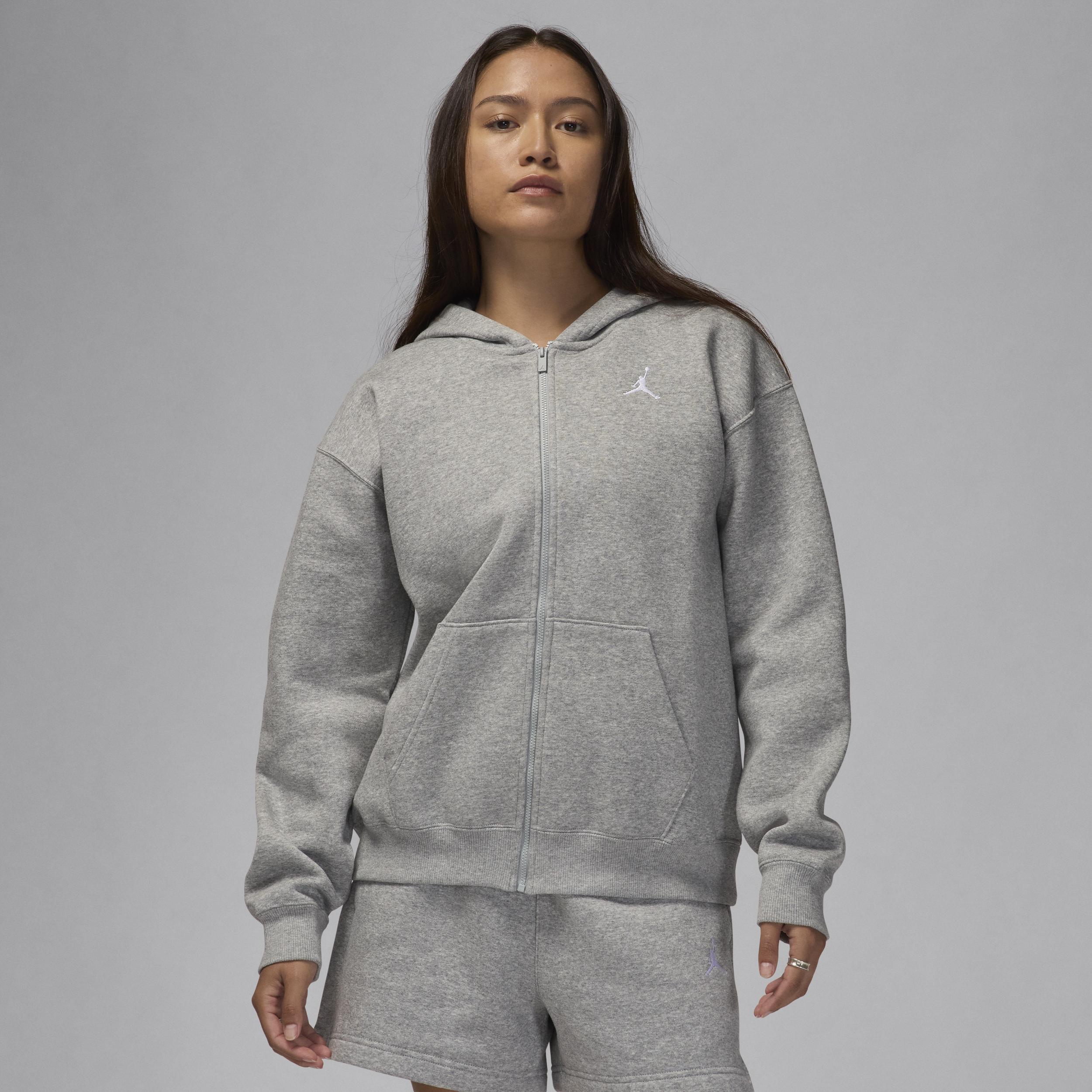 Womens Jordan Brooklyn Fleece Full-Zip Hoodie | FV7167-010 Product Image