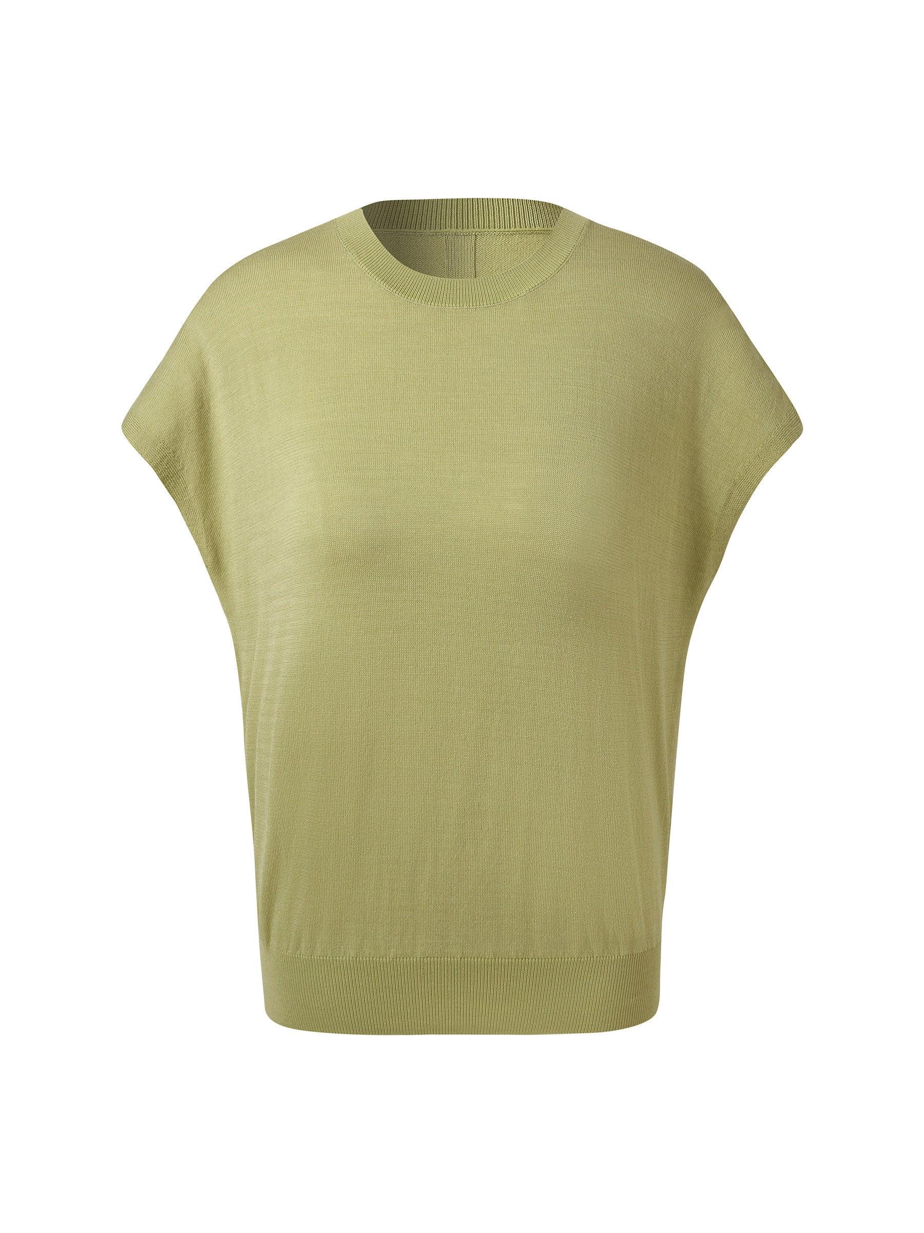 Lyocell-acetate Blend Women Pullover Knit Top Product Image