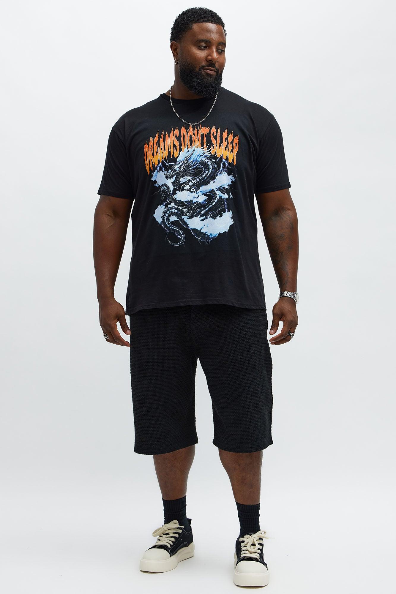 Dreams Dont Sleep Short Sleeve Tee - Black Product Image