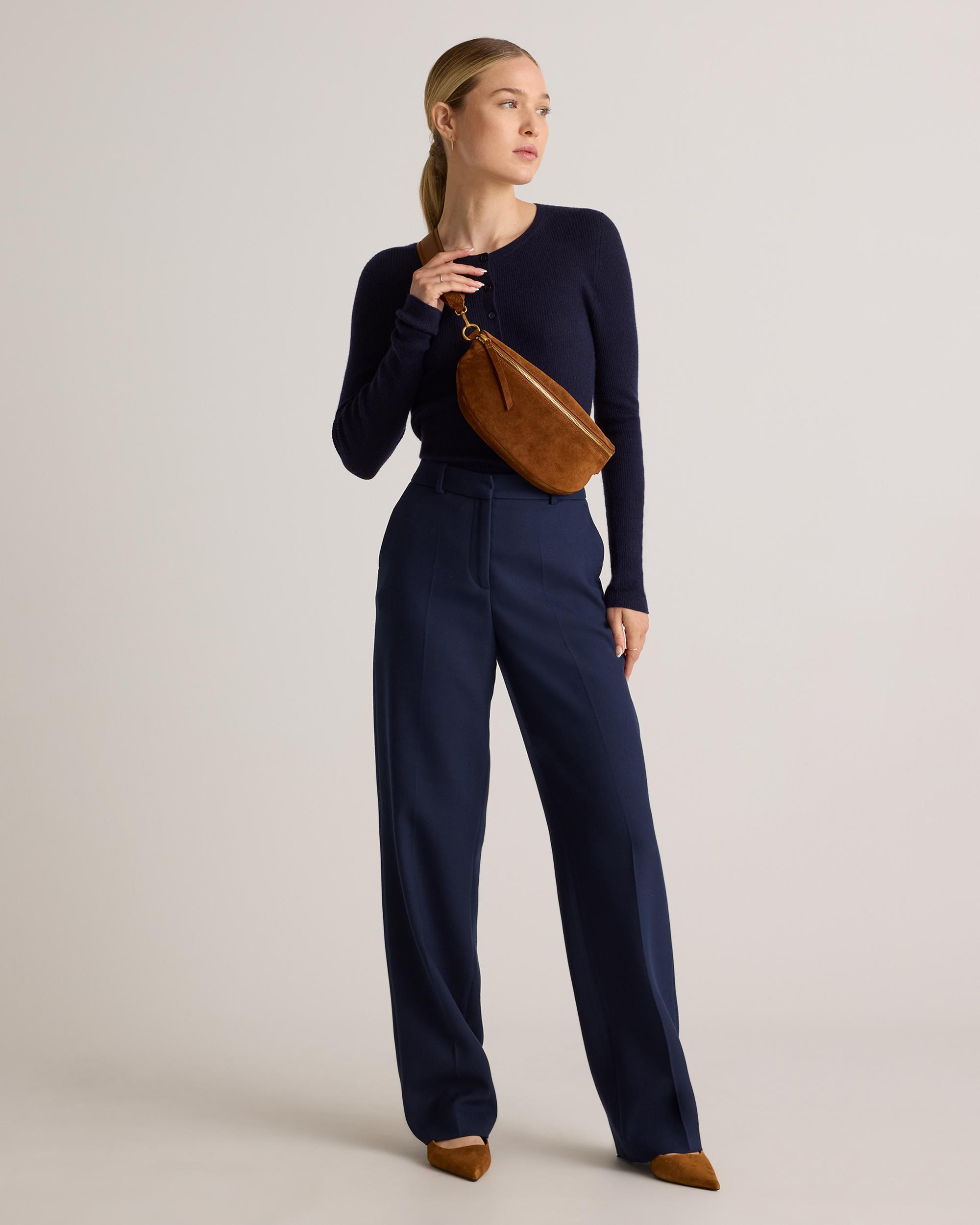 Quince | Women's Italian Suede Sling Bag Suede Leather Product Image