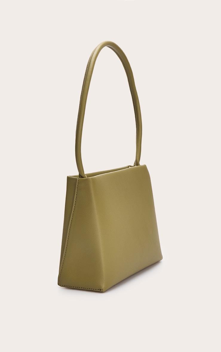 Olive Structured Mini Shoulder Bag Product Image