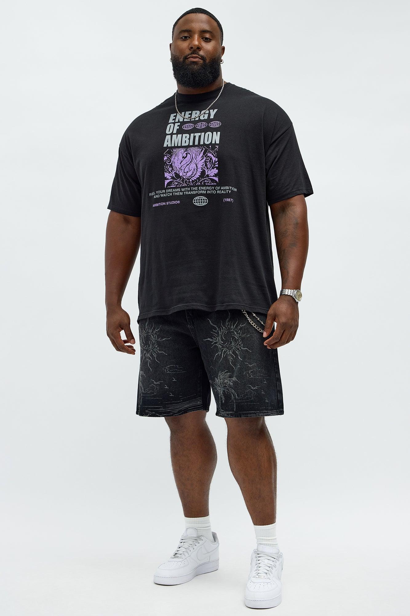 Energy Of Ambition Short Sleeve Tee - Black Product Image