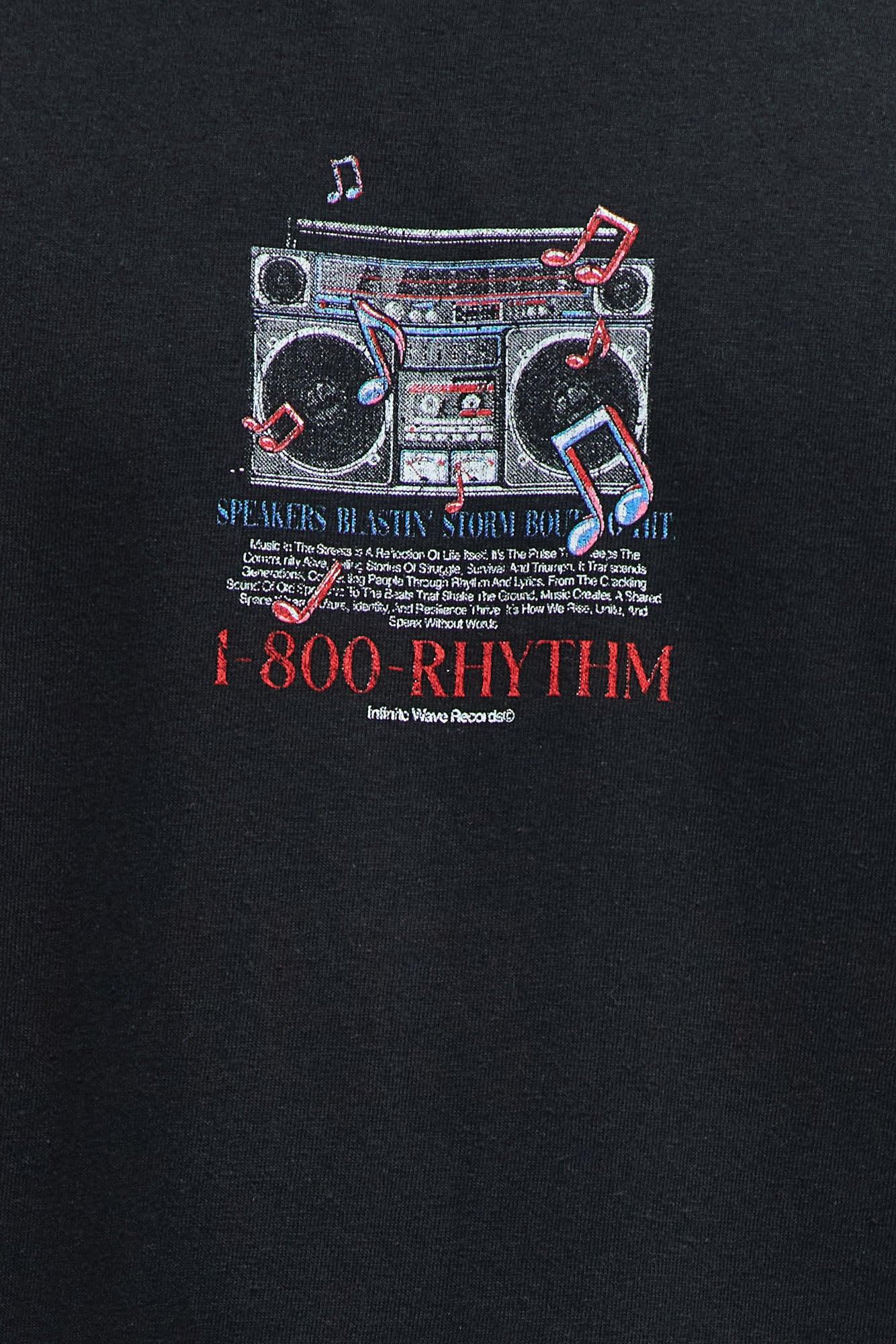 1800 Rhythm Short Sleeve Tee - Black Product Image