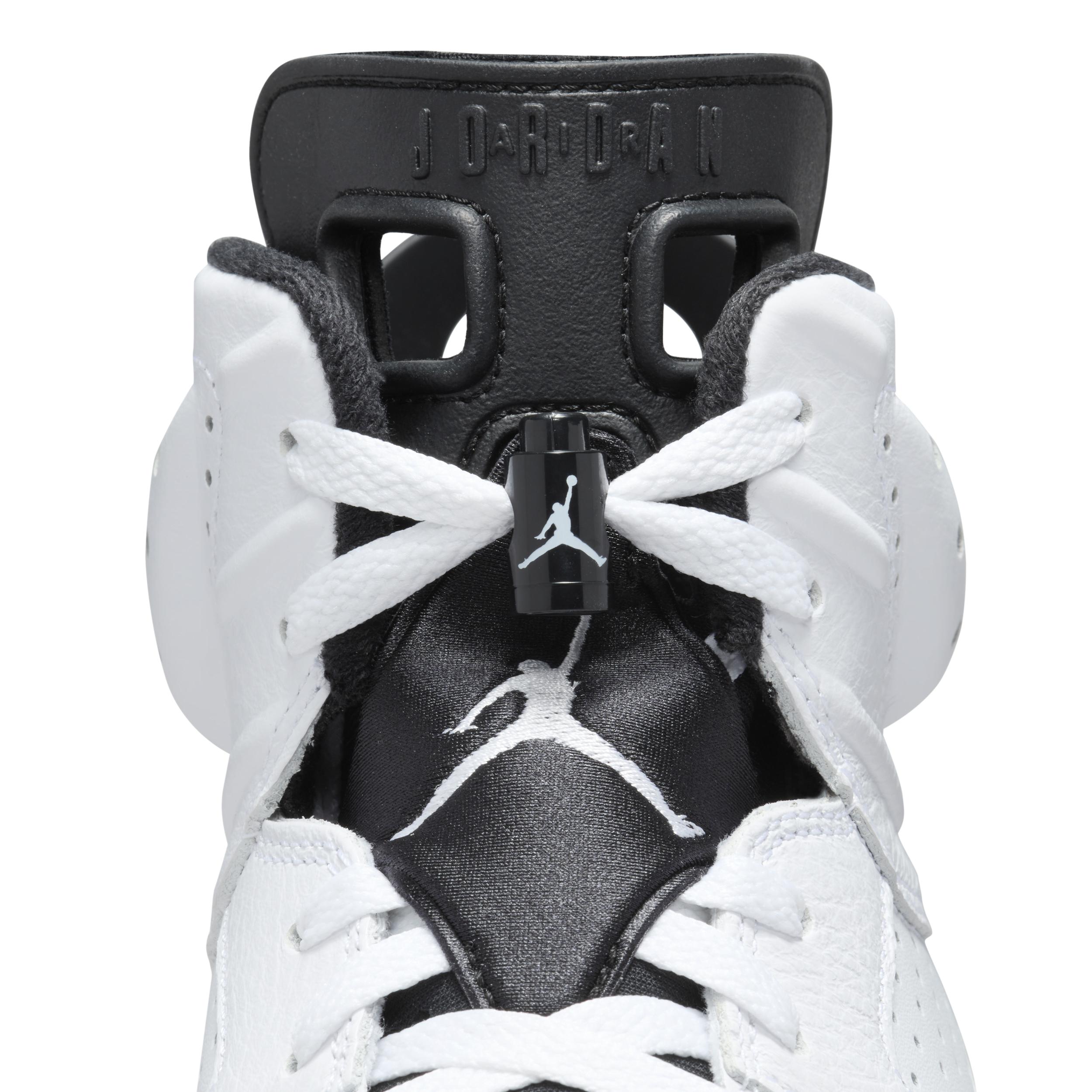 Men's Air Jordan 6 Retro Black" Shoes in White Product Image