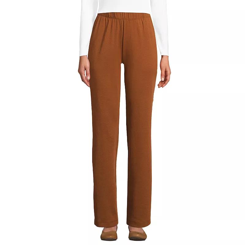 Petite Lands' End Sport Knit High Waist Pants, Women's,  Product Image