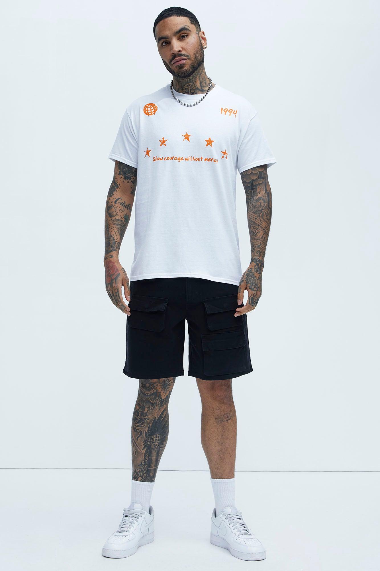 Show Courage Short Sleeve Tee - White Product Image