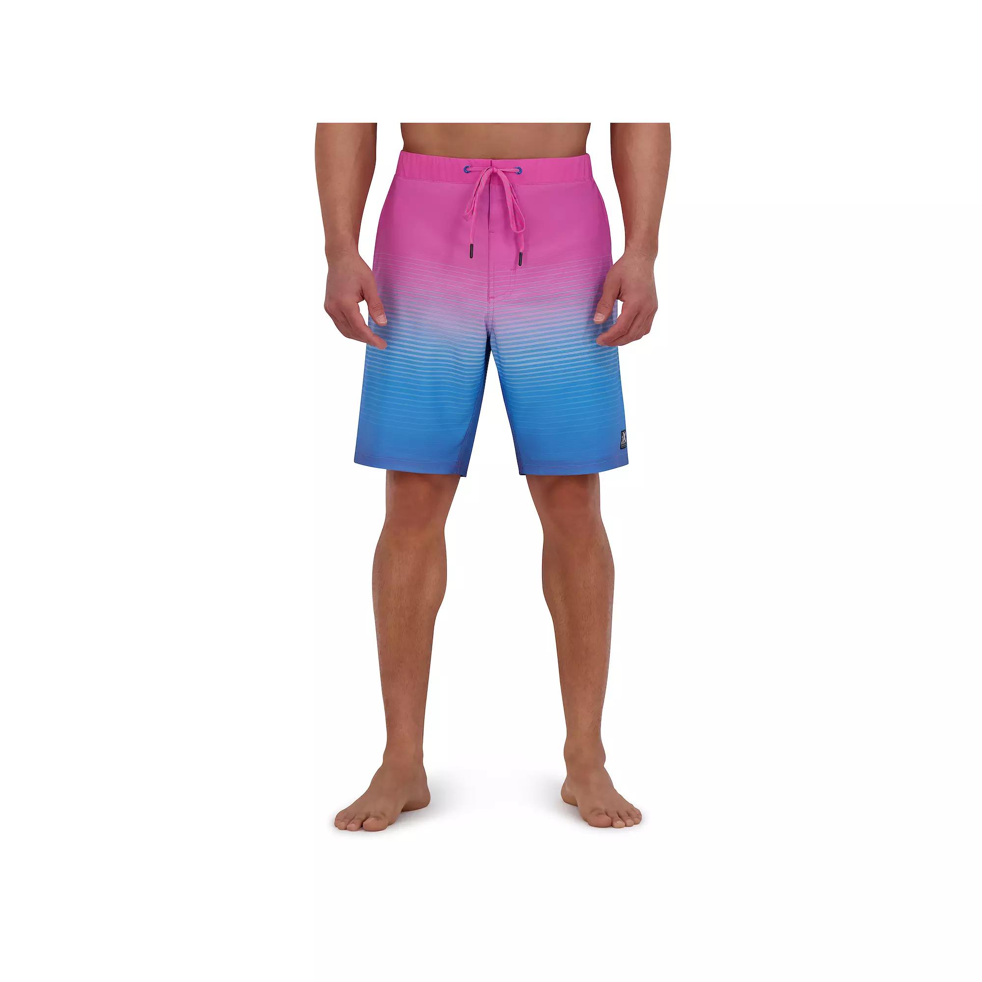 Men's ZeroXposur 9" Elastic Waist Boardshorts, Size: Small, Pink Wave Product Image