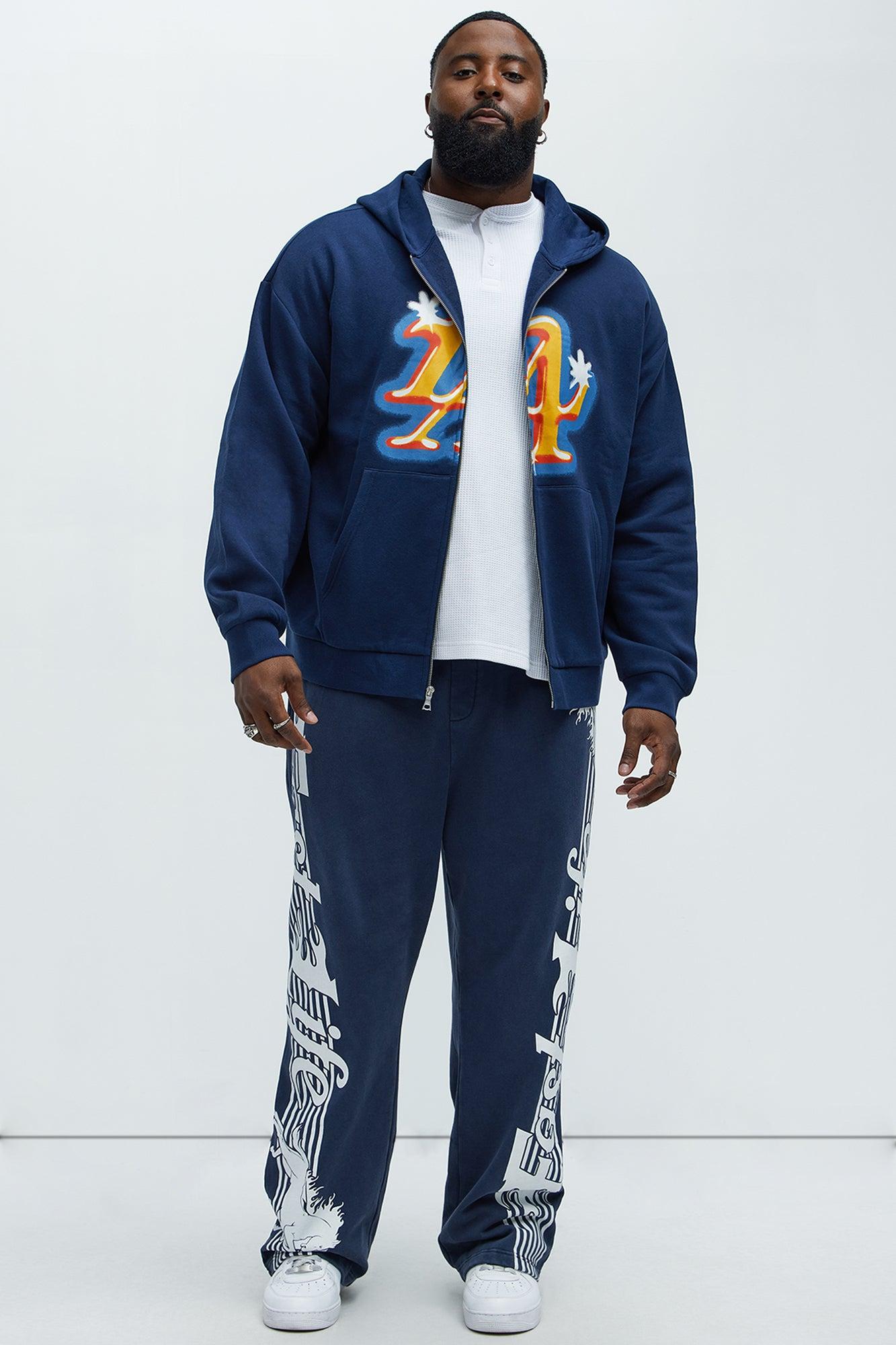 Tyson City of LA Zip Up Hoodie - Navy Product Image