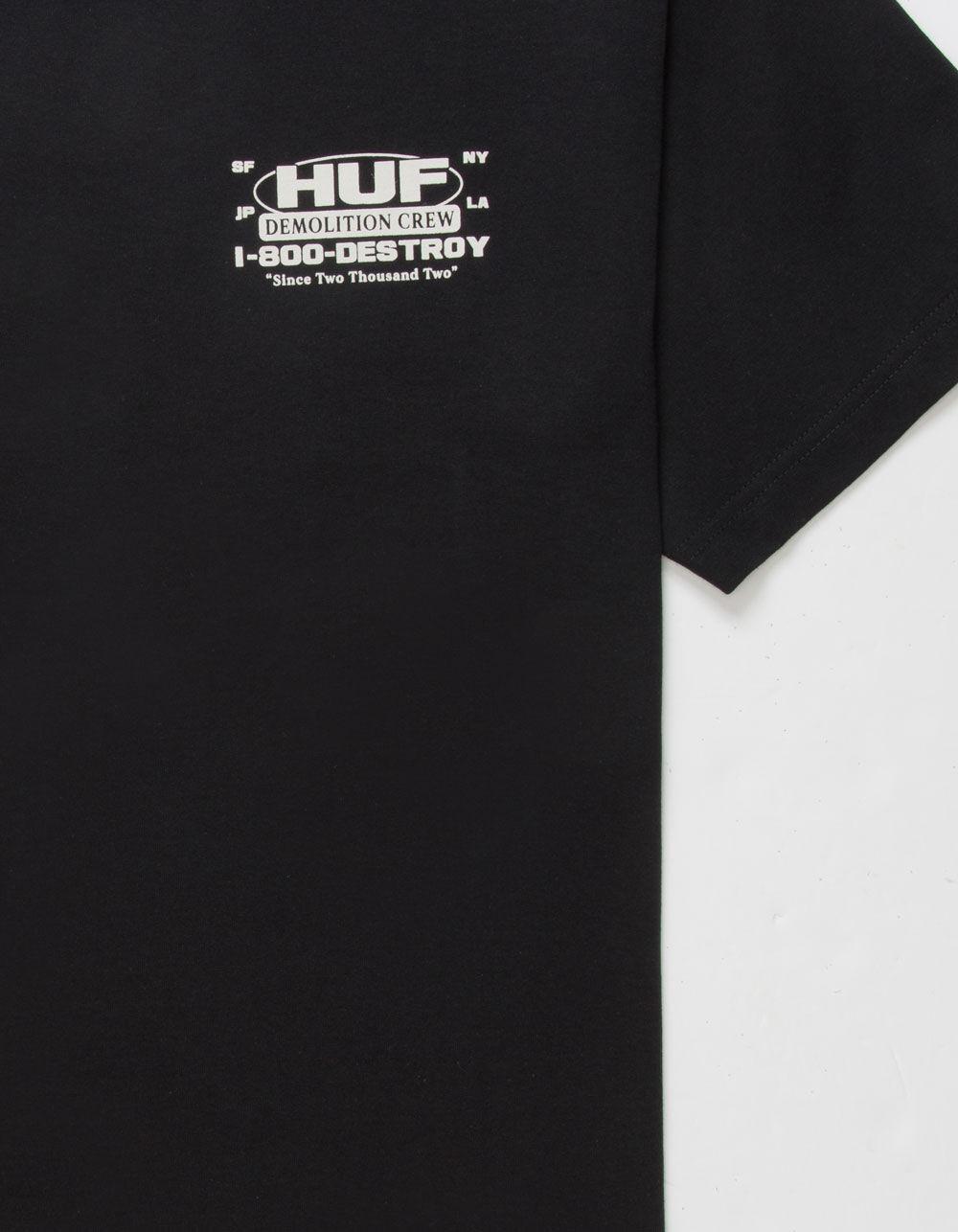 HUF Demolition Crew Mens Tee - BLACK Product Image