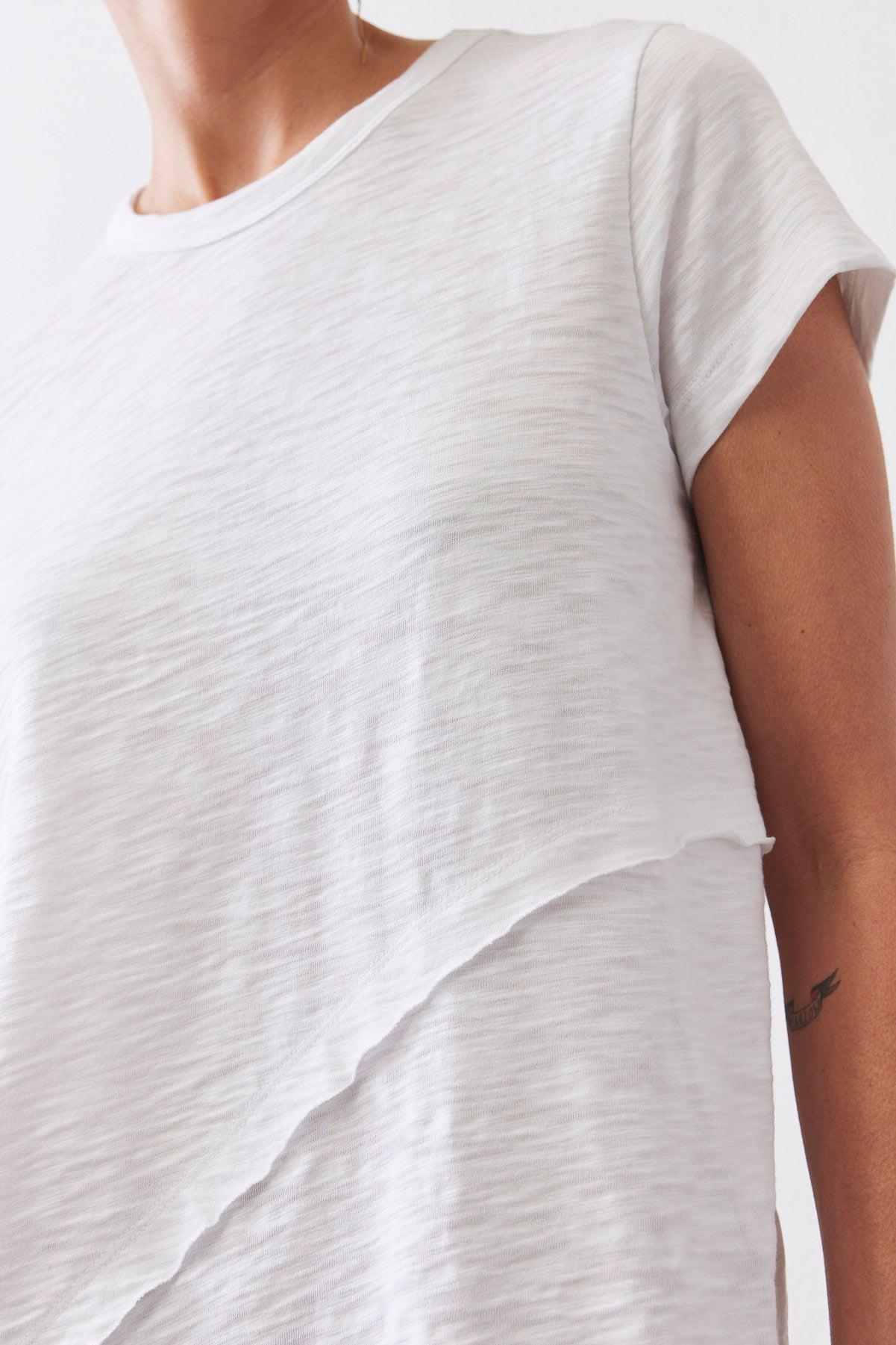 Inner Glow Asymmetric Short Sleeve Top Product Image