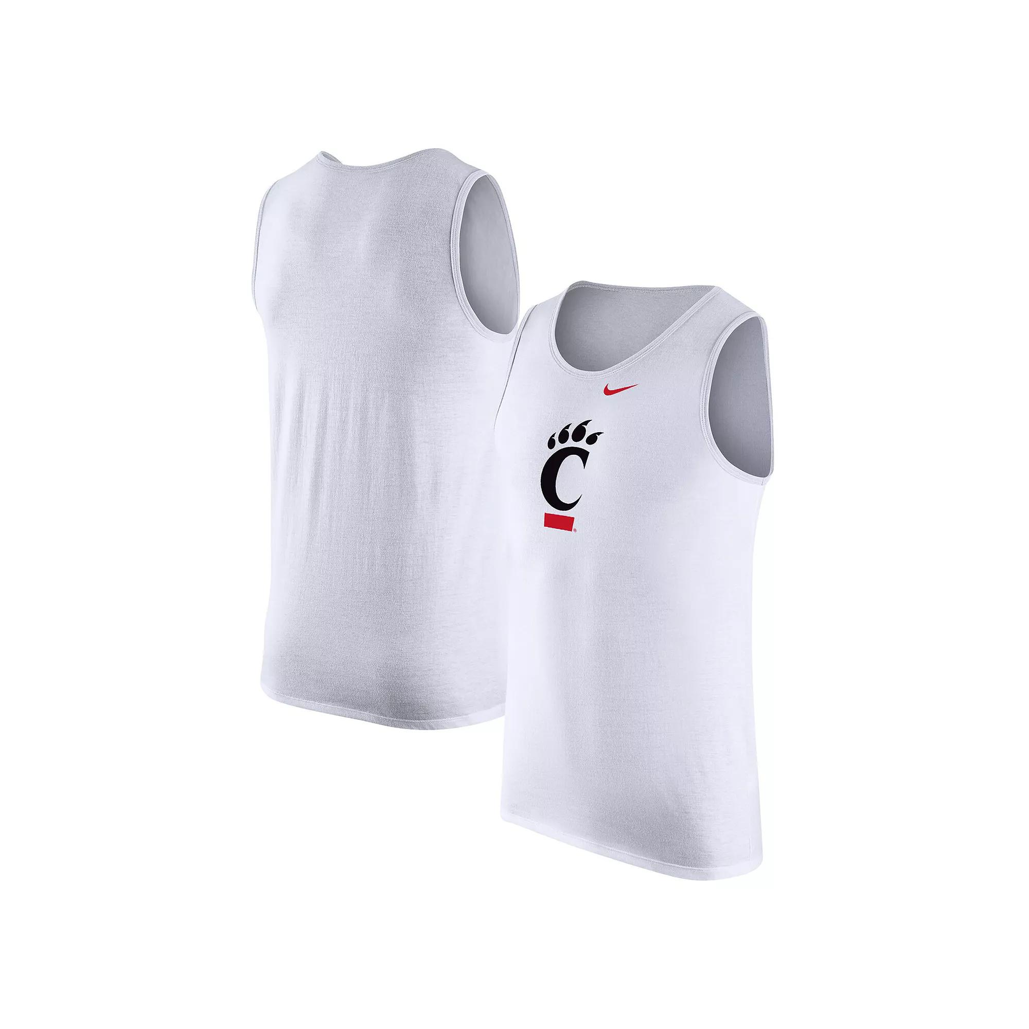 Men's Nike White Cincinnati Bearcats Tank Top,  Product Image