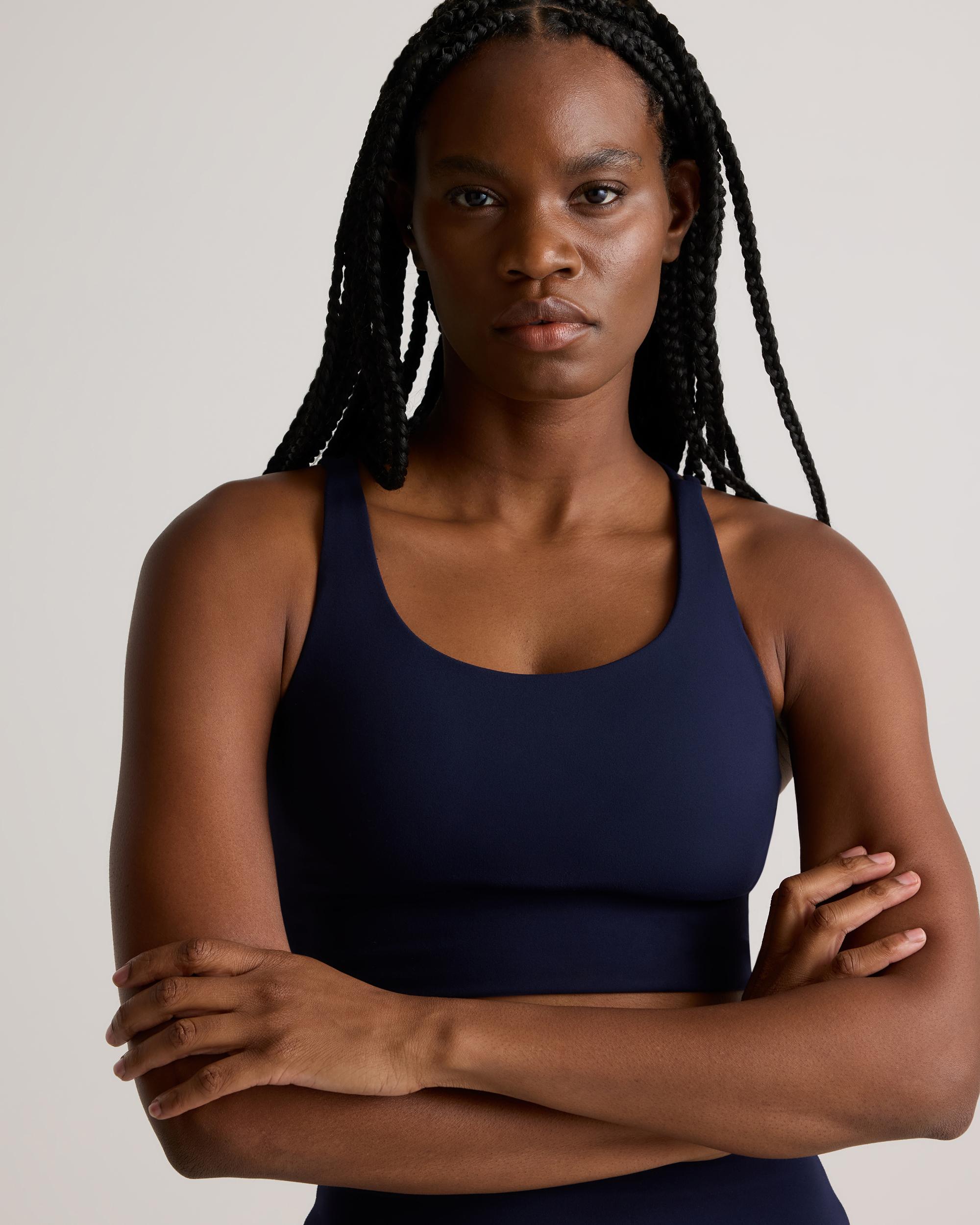 Quince | Women's Power-Up Long Line Strappy Sports Bra Size XS, Nylon/Spandex Product Image