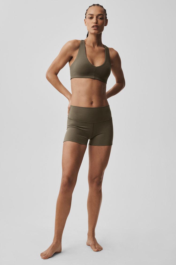 3" ALO Softsculpt High-Waist Precision Short - Olive Tree Product Image