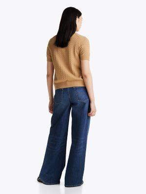 Mini Cable Knit Wool-Blend Cardigan Product Image