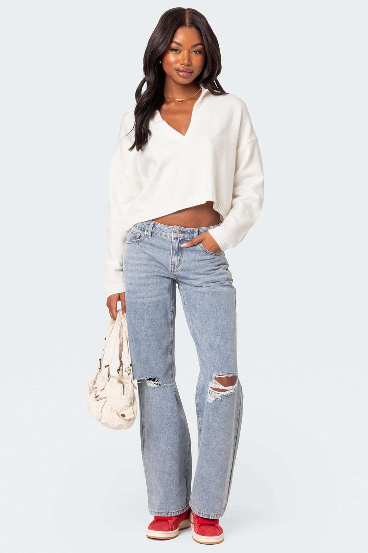 Marcie Oversize Cropped Sweater Product Image