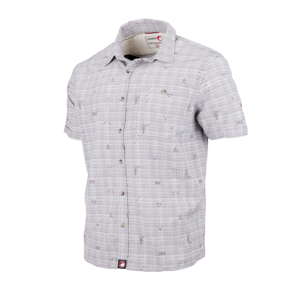 Canada Weather Gear Men's Non Perforated Button up Short Sleeve Shirt Product Image