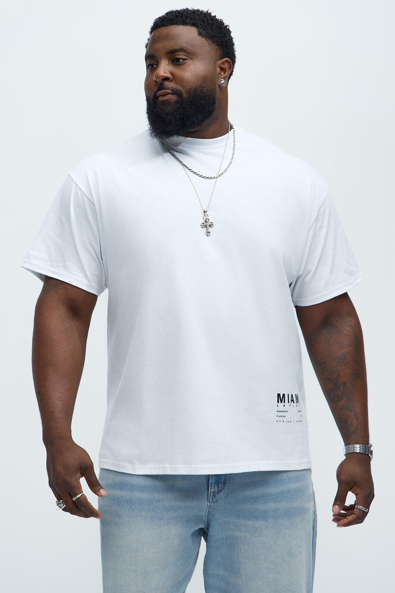 Miami La Playa Collection Short Sleeve Tee - White Product Image