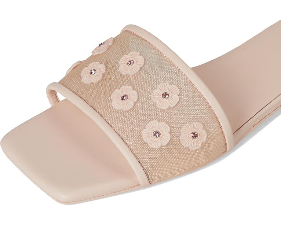 Sculpted C Metallic Leather Flat Sandals Product Image