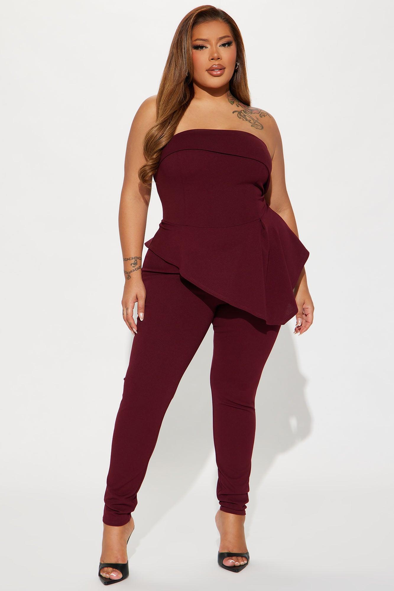 Go Get Her Jumpsuit - Wine Product Image