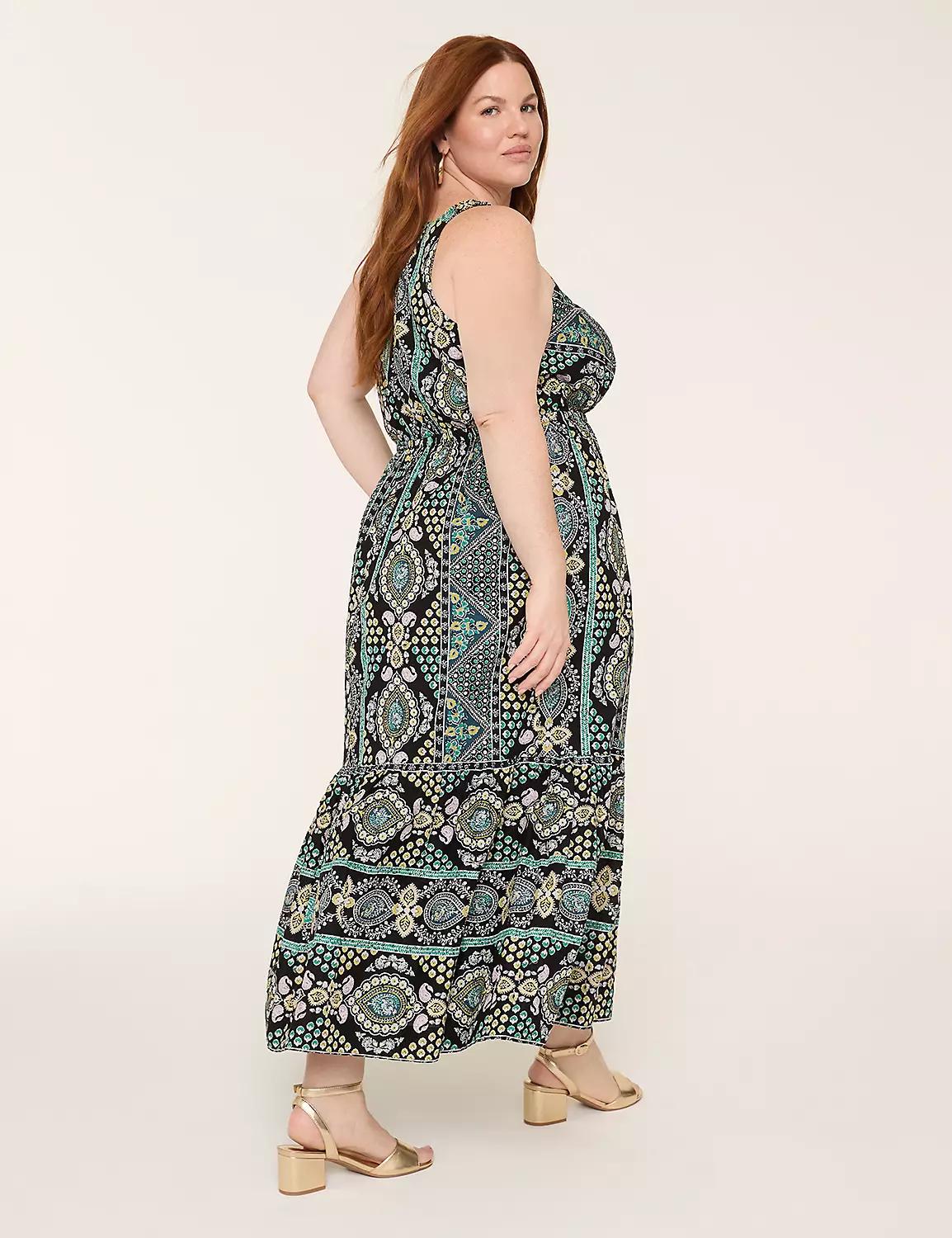 Smocked Surplice Maxi Dress Product Image