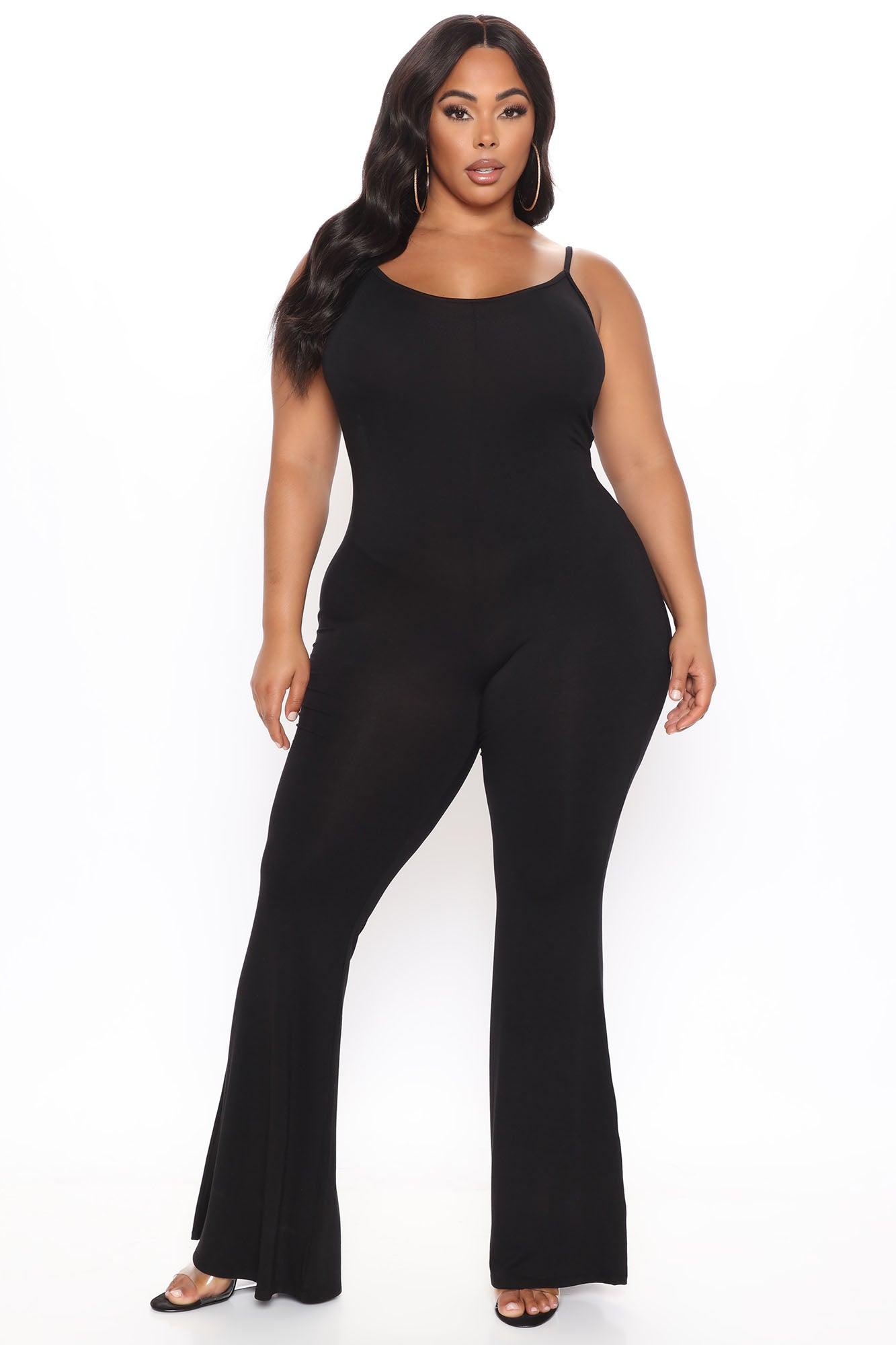 Nova Season Flare Leg Jumpsuit - Black Product Image