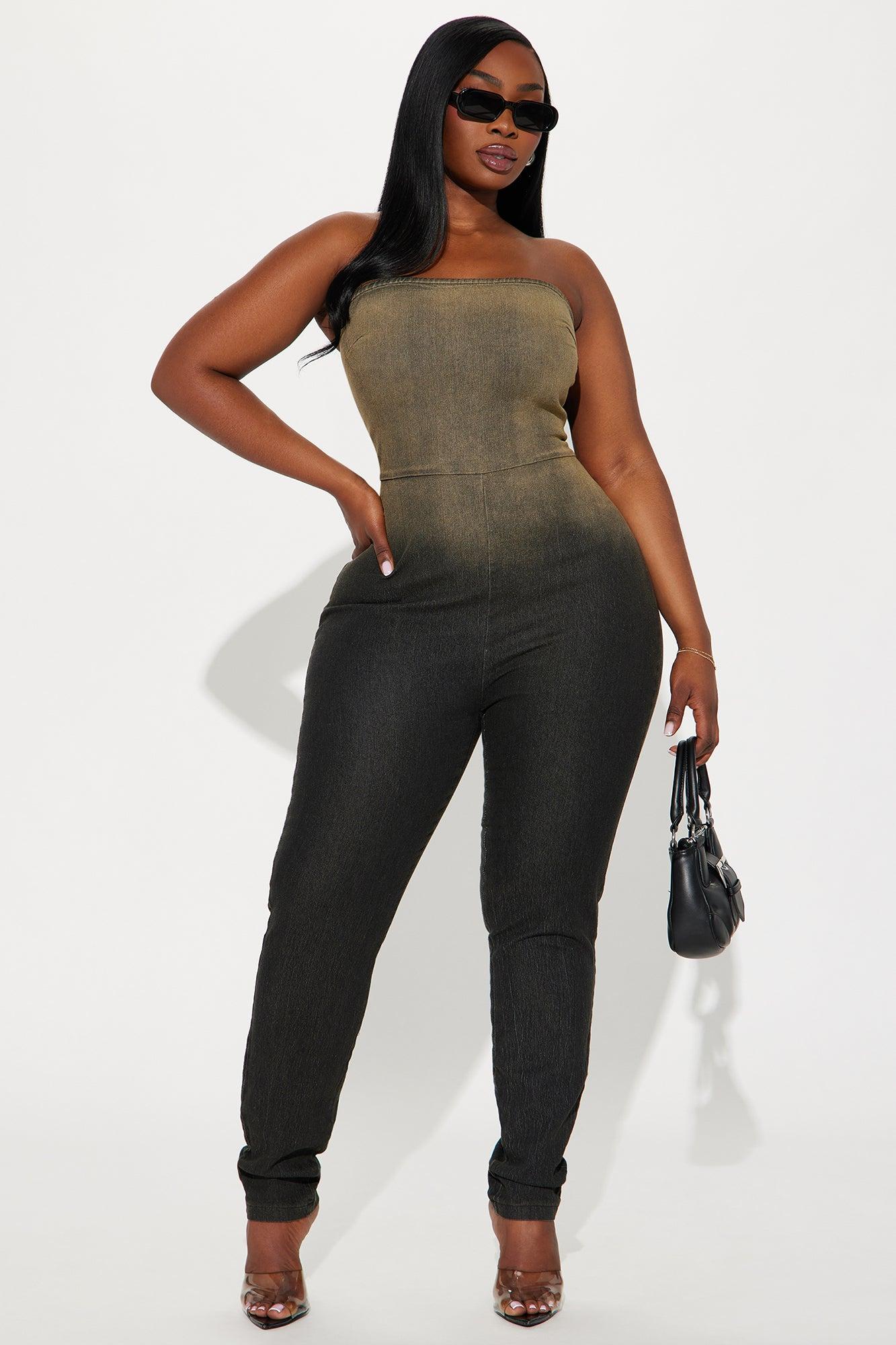 Lian Denim Jumpsuit - Black Wash Product Image