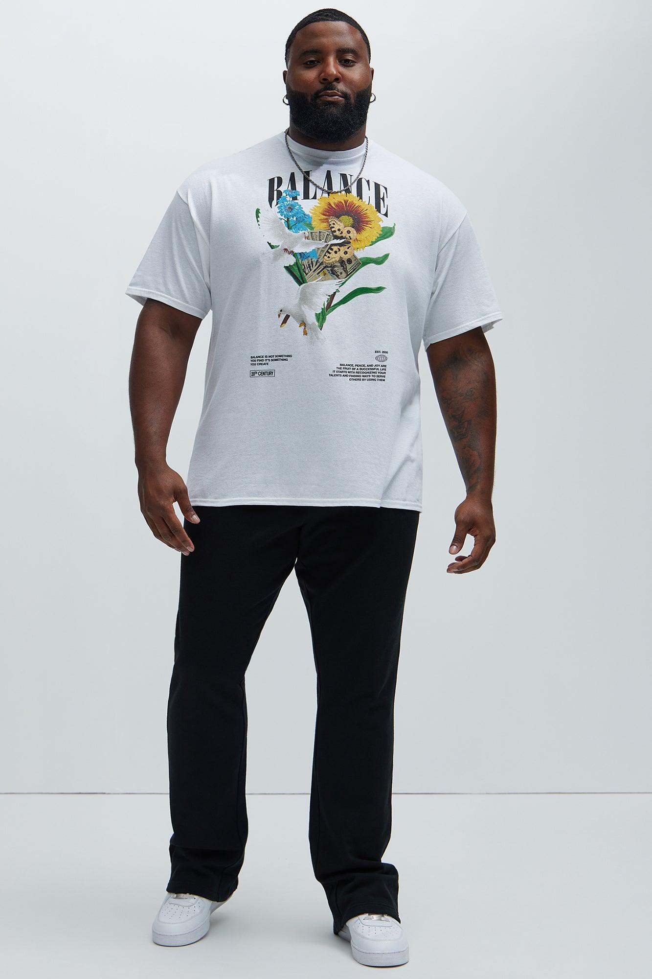 Balance Your Life Short Sleeve Tee - White Product Image
