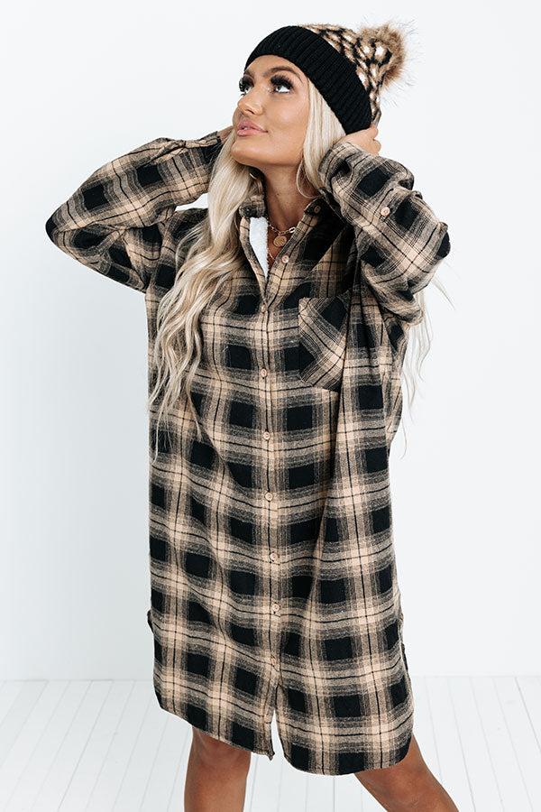 Beside The Fire Sherpa Lined Dress Product Image