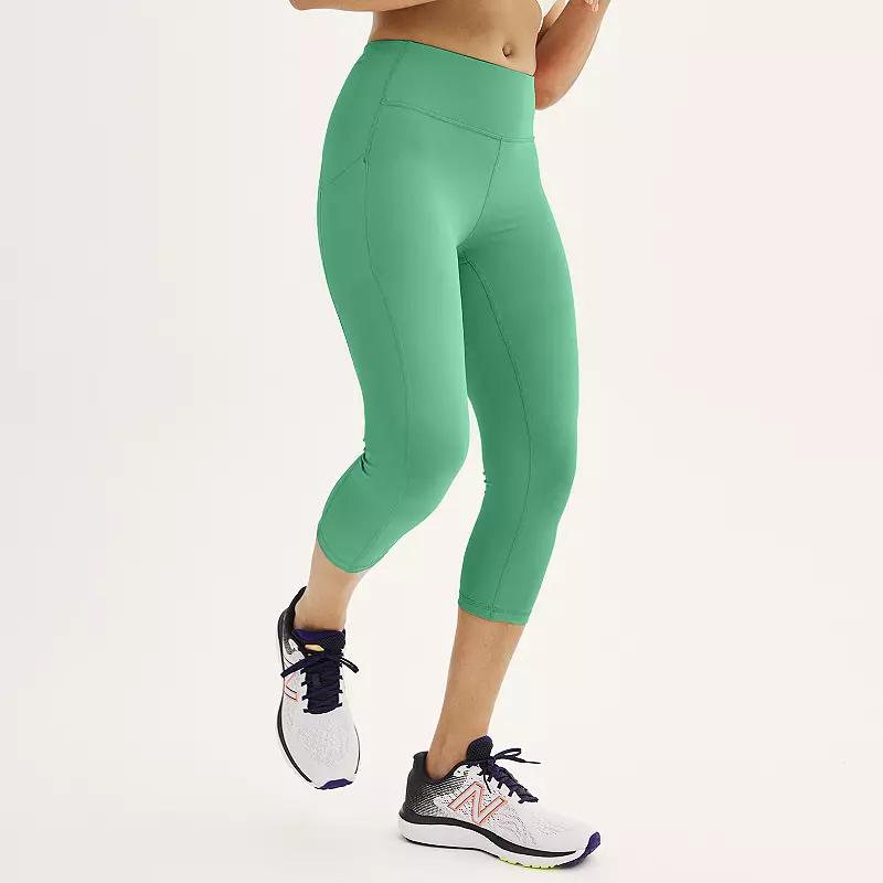 Women's Tek Gear® Ultrastretch Pocket High-Waisted Capri Leggings,  Product Image