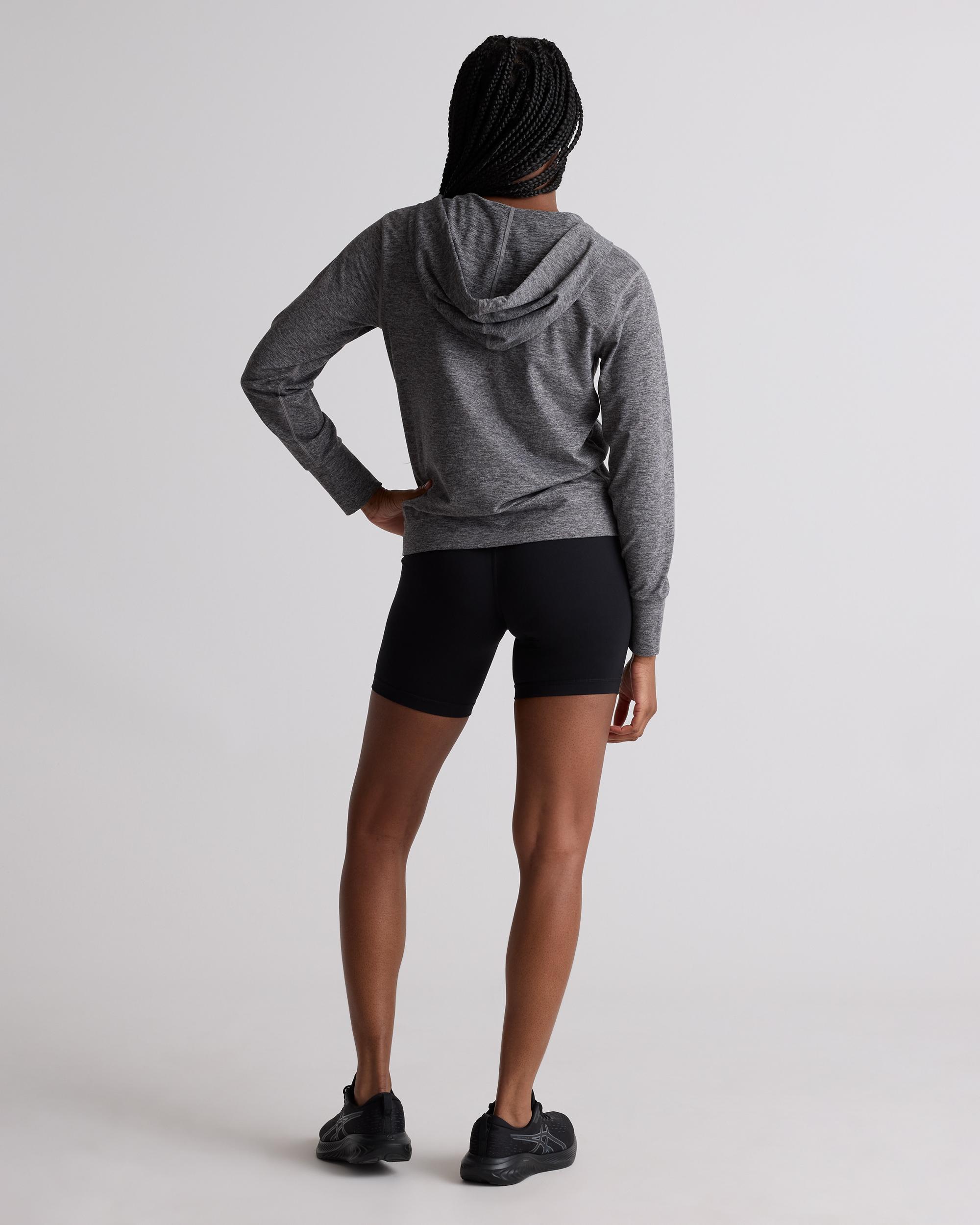 Quince | Women's Super Soft Performance Full Zip Hoodie Flowknit Activewear, Recycled Polyester Product Image