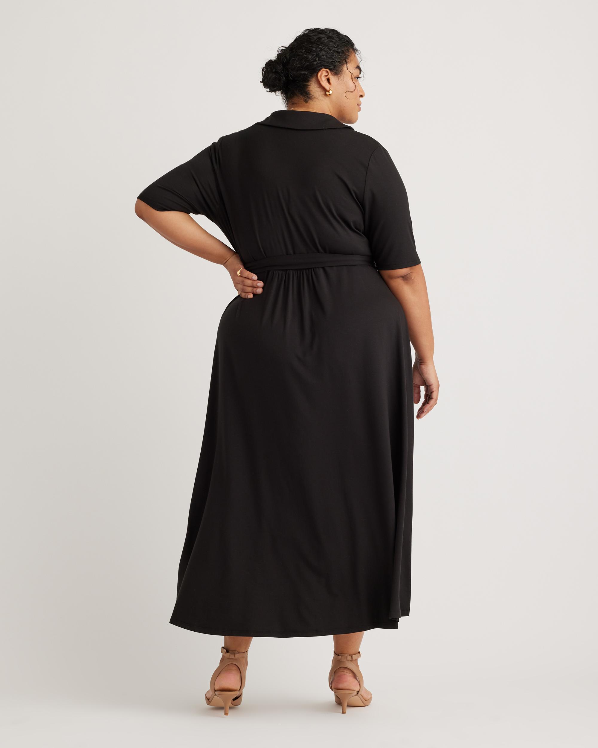 Quince | Women's Tencel Jersey Midi Wrap Dress Product Image