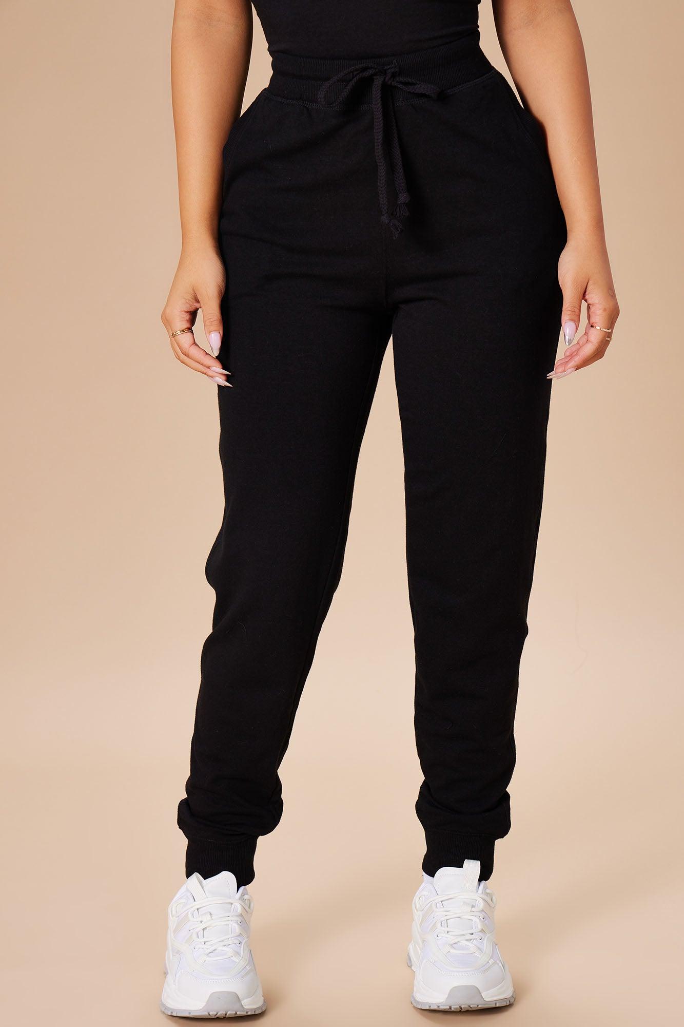 Latest And Greatest French Terry Jogger - Black Product Image