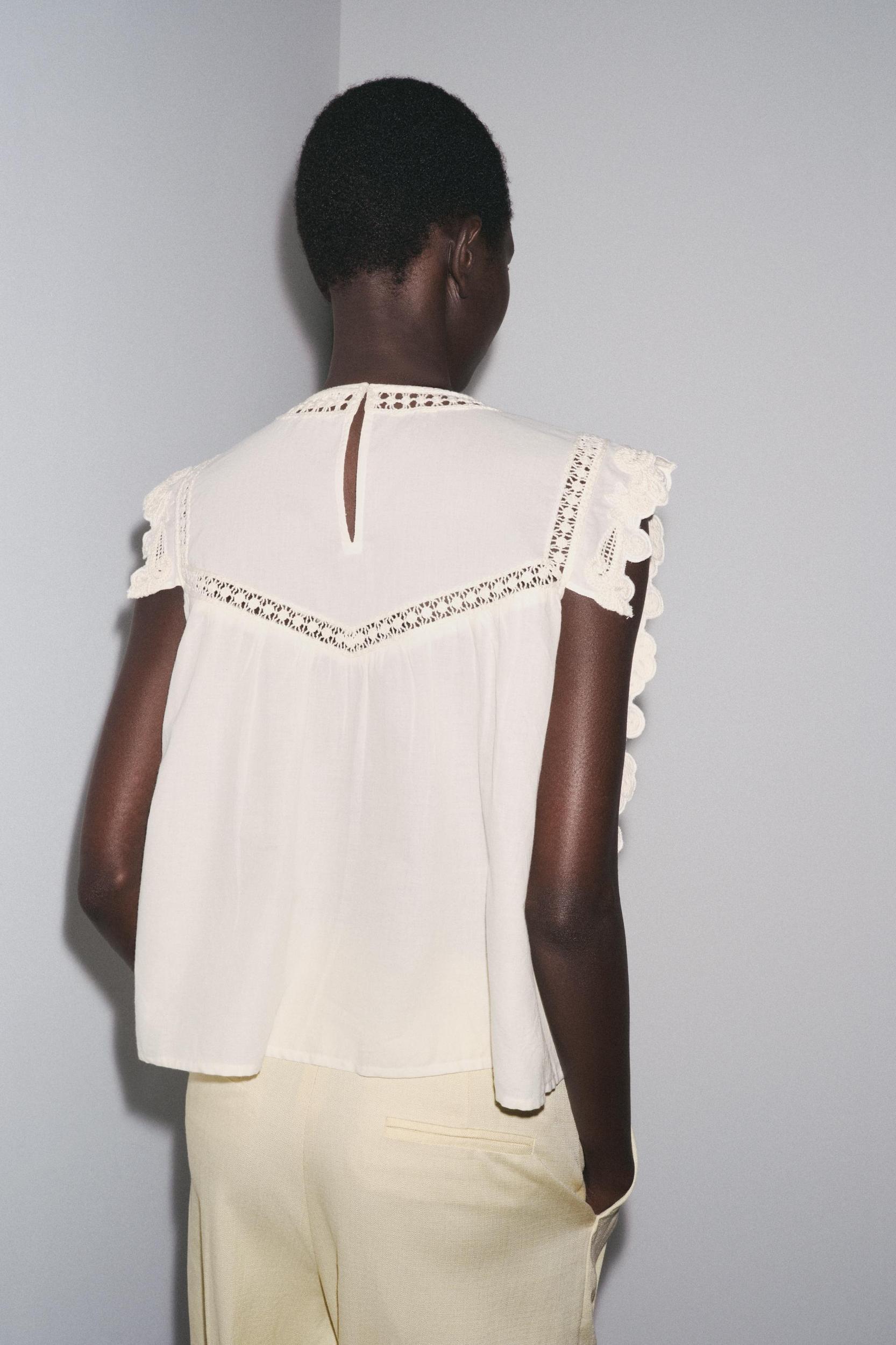 ZW COLLECTION RUFFLED CHEST SHIRT Product Image