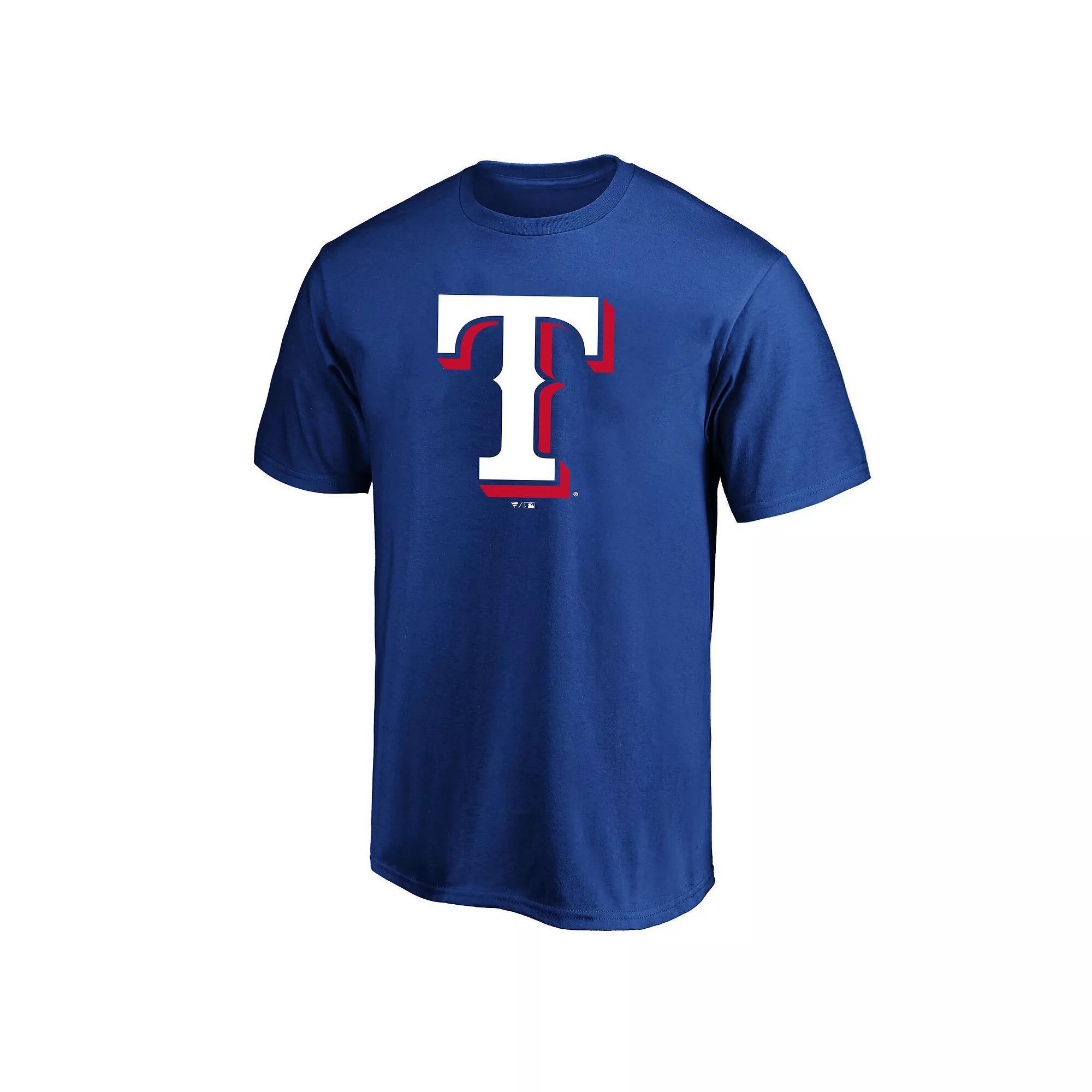 Men's Profile Royal Texas Rangers Big & Tall Primary Logo T-Shirt, Size: 6XB, Blue Product Image